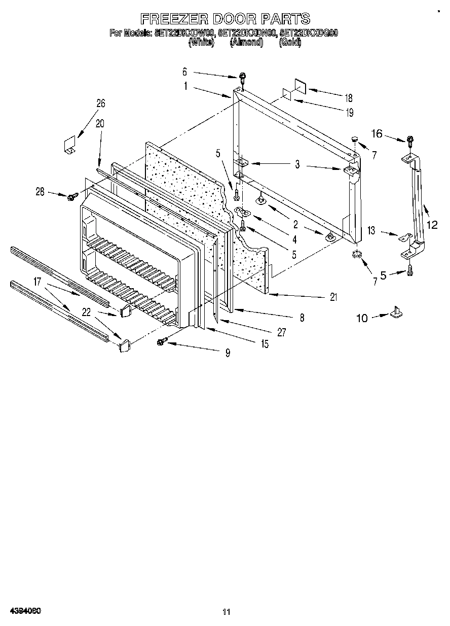 07 - FREEZER DOOR, LIT/OPTIONAL