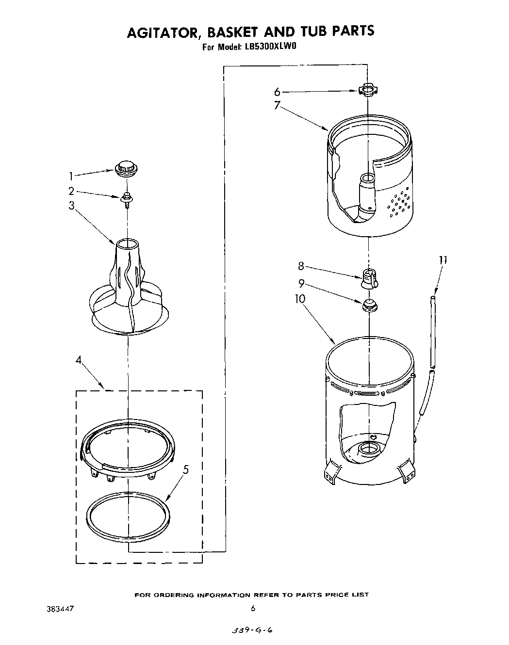 04 - AGITATOR, BASKET AND TUB