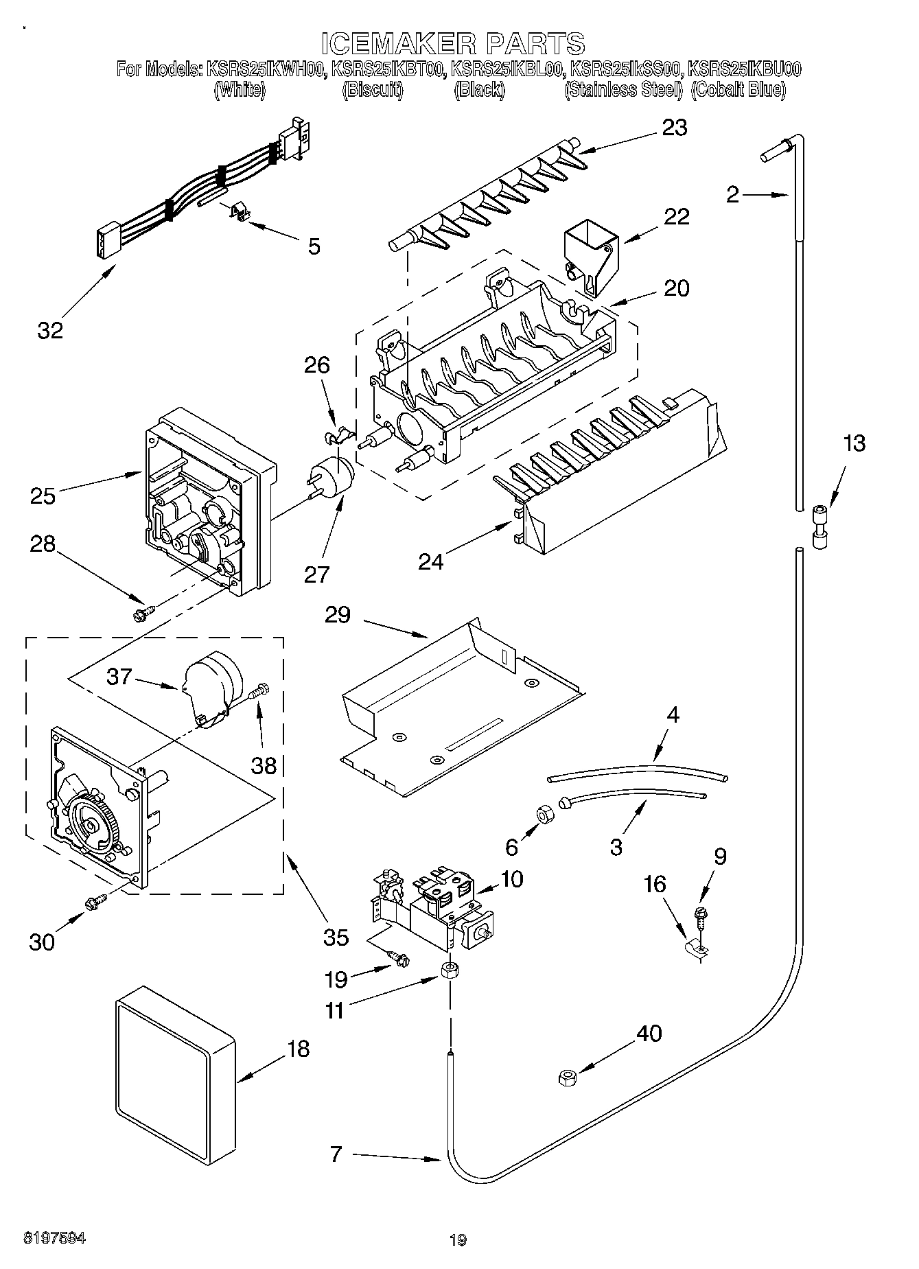 12 - ICE MAKER, OPTIONAL