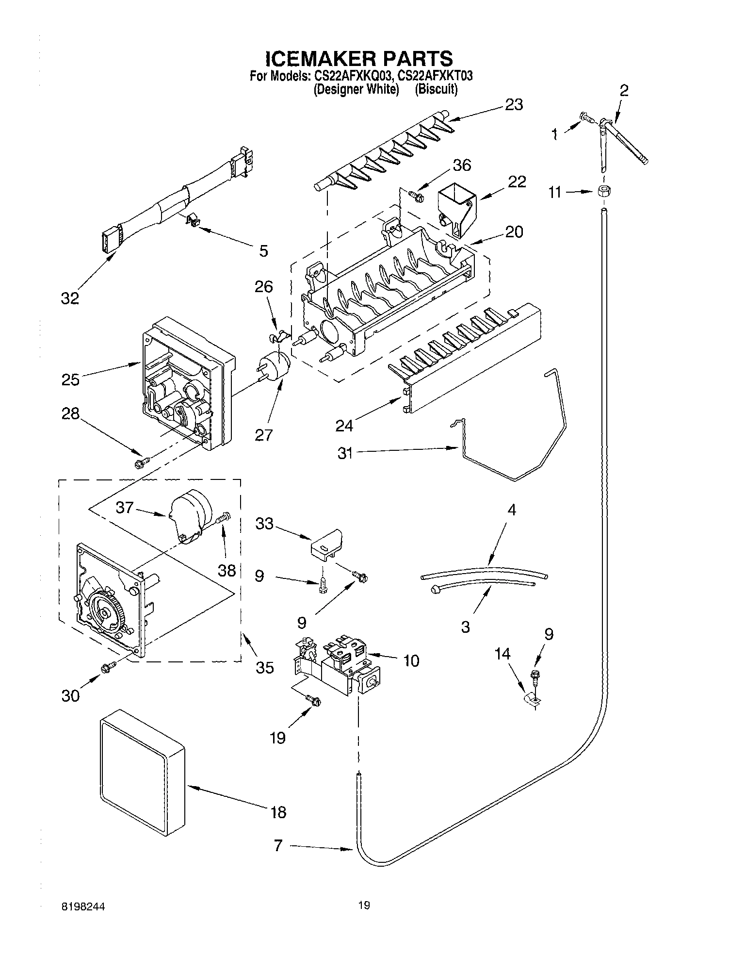 12 - ICE MAKER, OPTIONAL