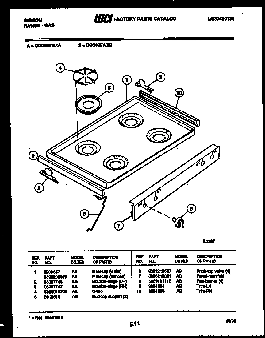 03 - COOKTOP PARTS