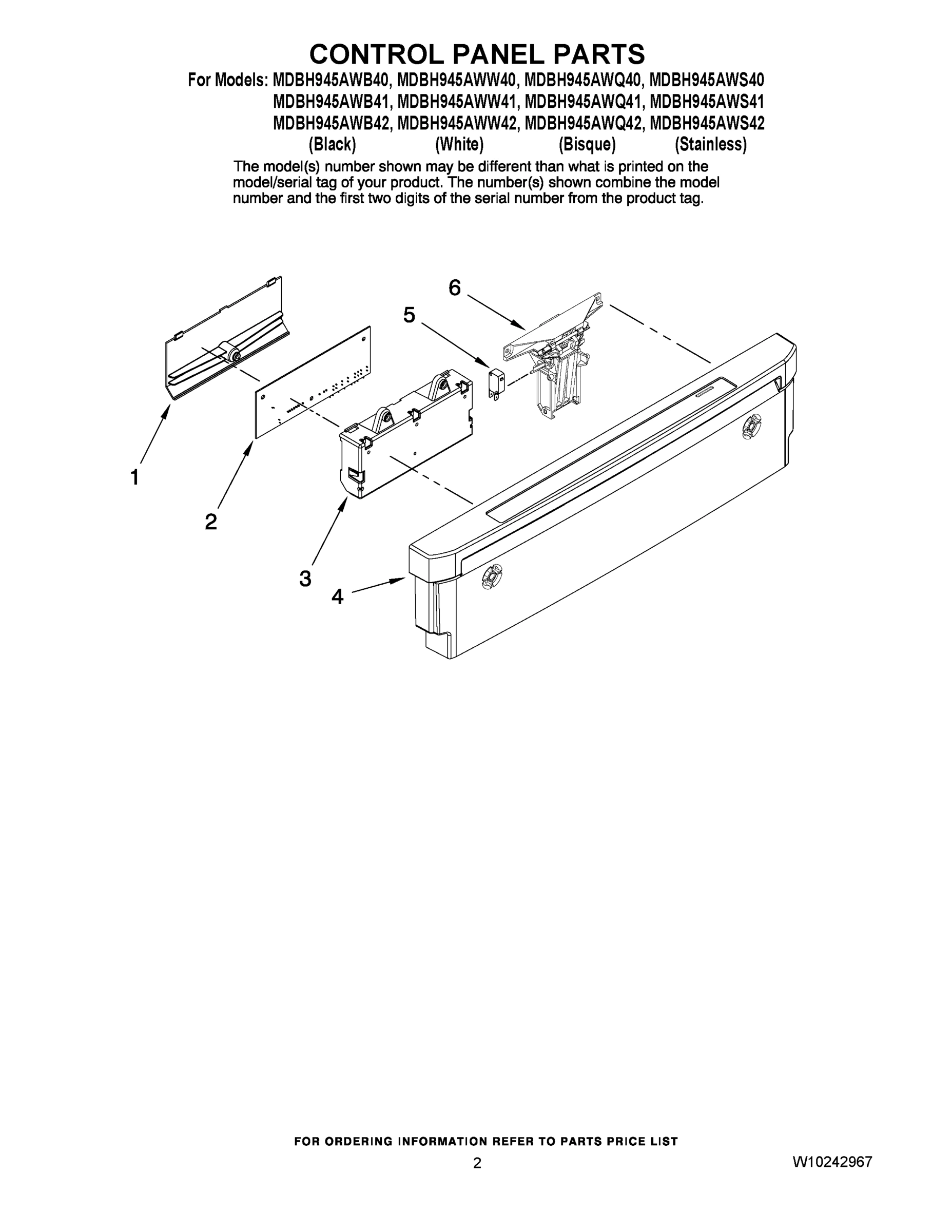 02 - CONTROL PANEL PARTS