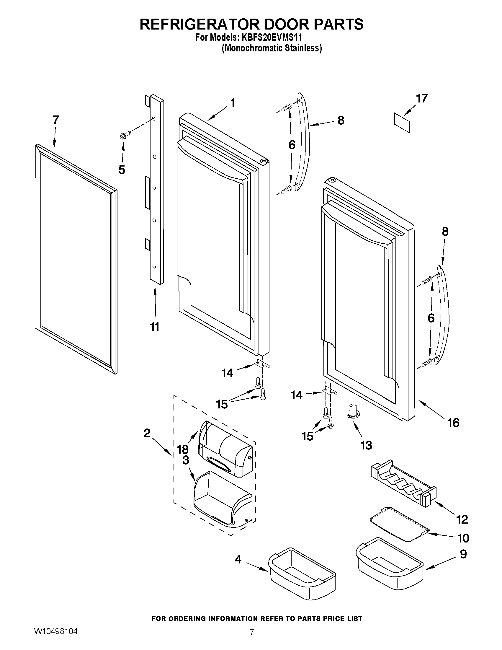 04 - REFRIGERATOR DOOR PARTS