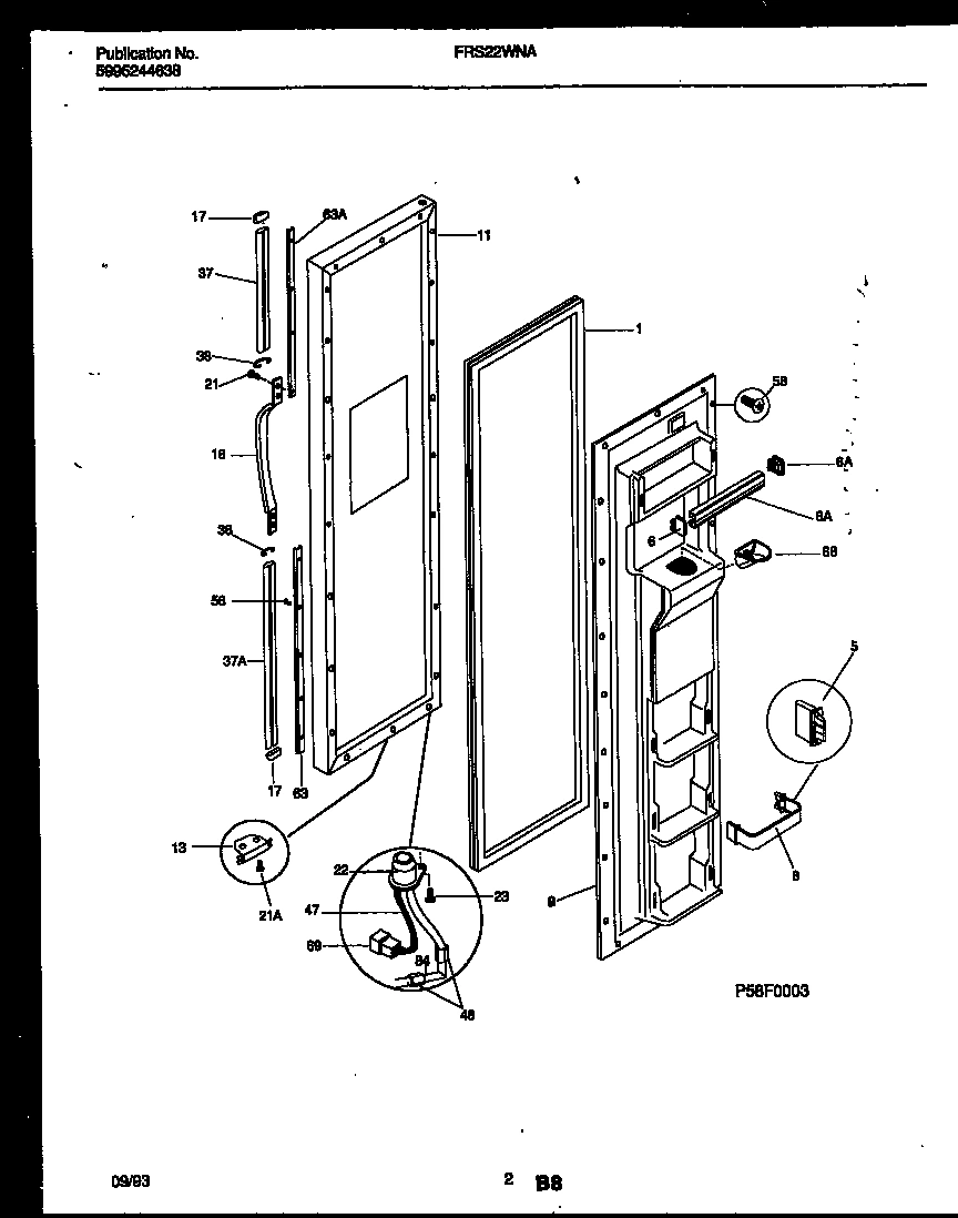 02 - FREEZER DOOR PARTS