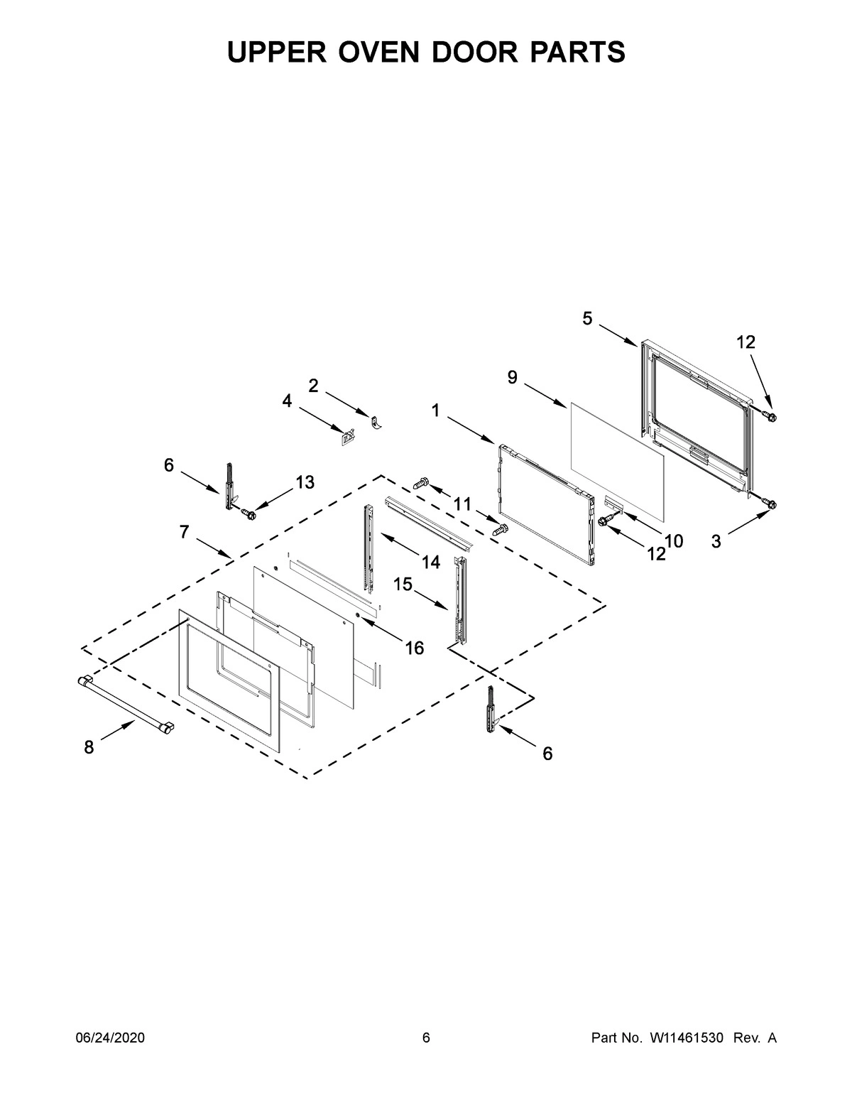 04 - UPPER OVEN DOOR PARTS