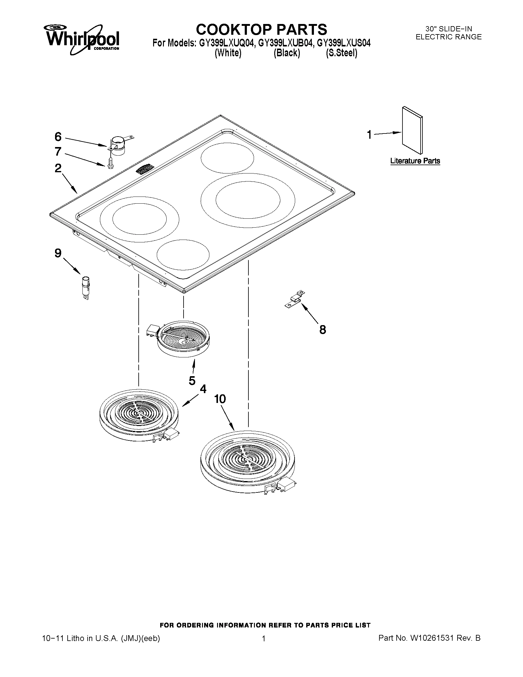 01 - COOKTOP PARTS