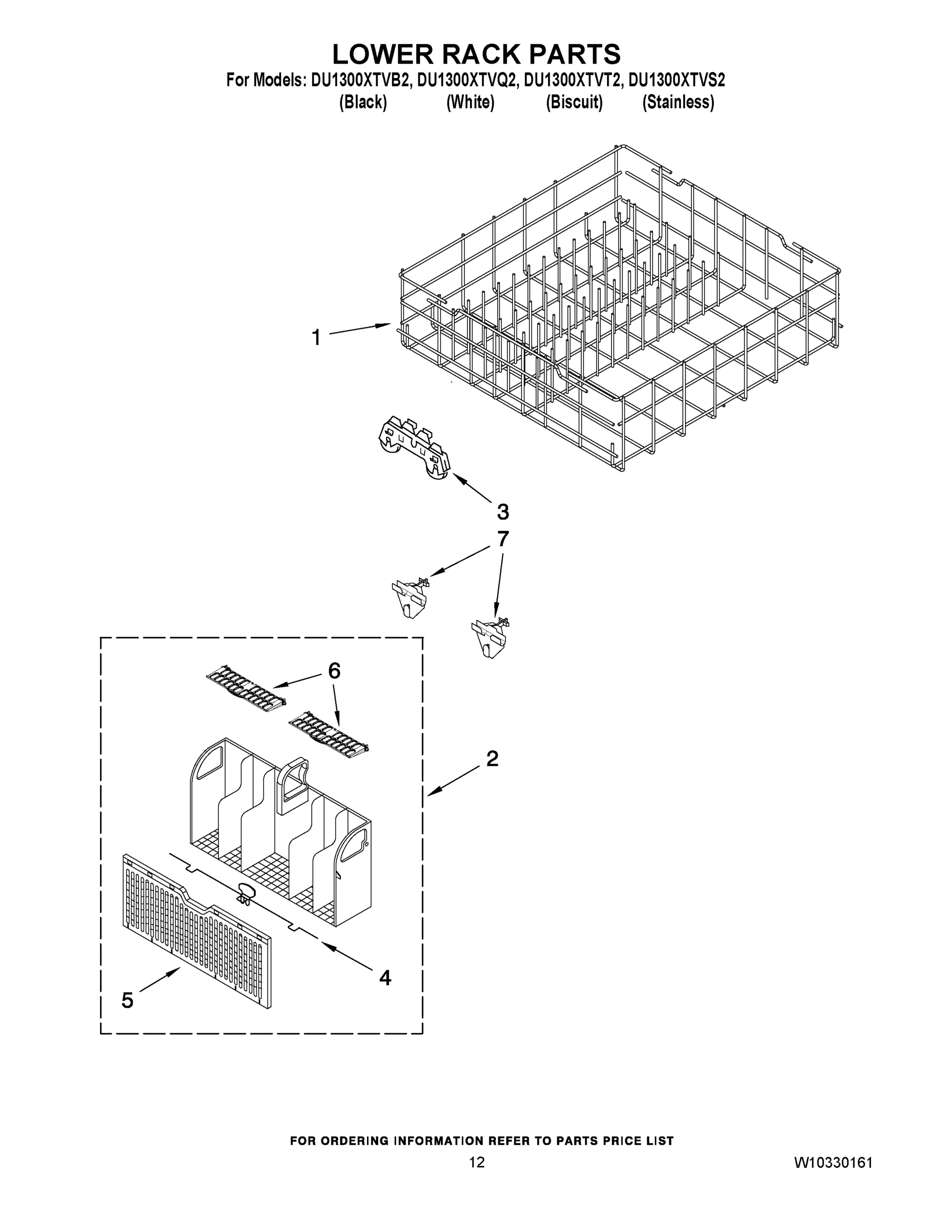 10 - LOWER RACK PARTS