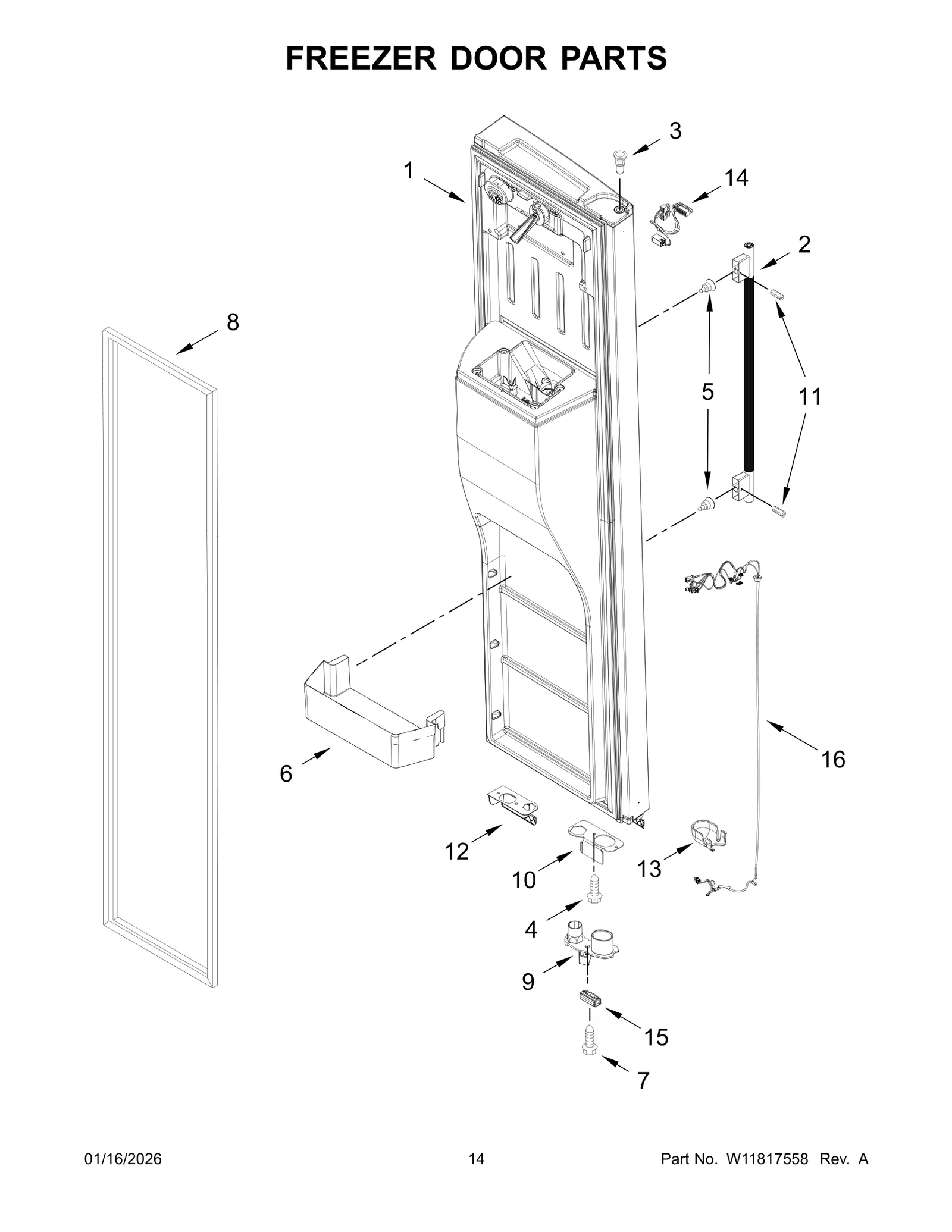 FREEZER DOOR PARTS