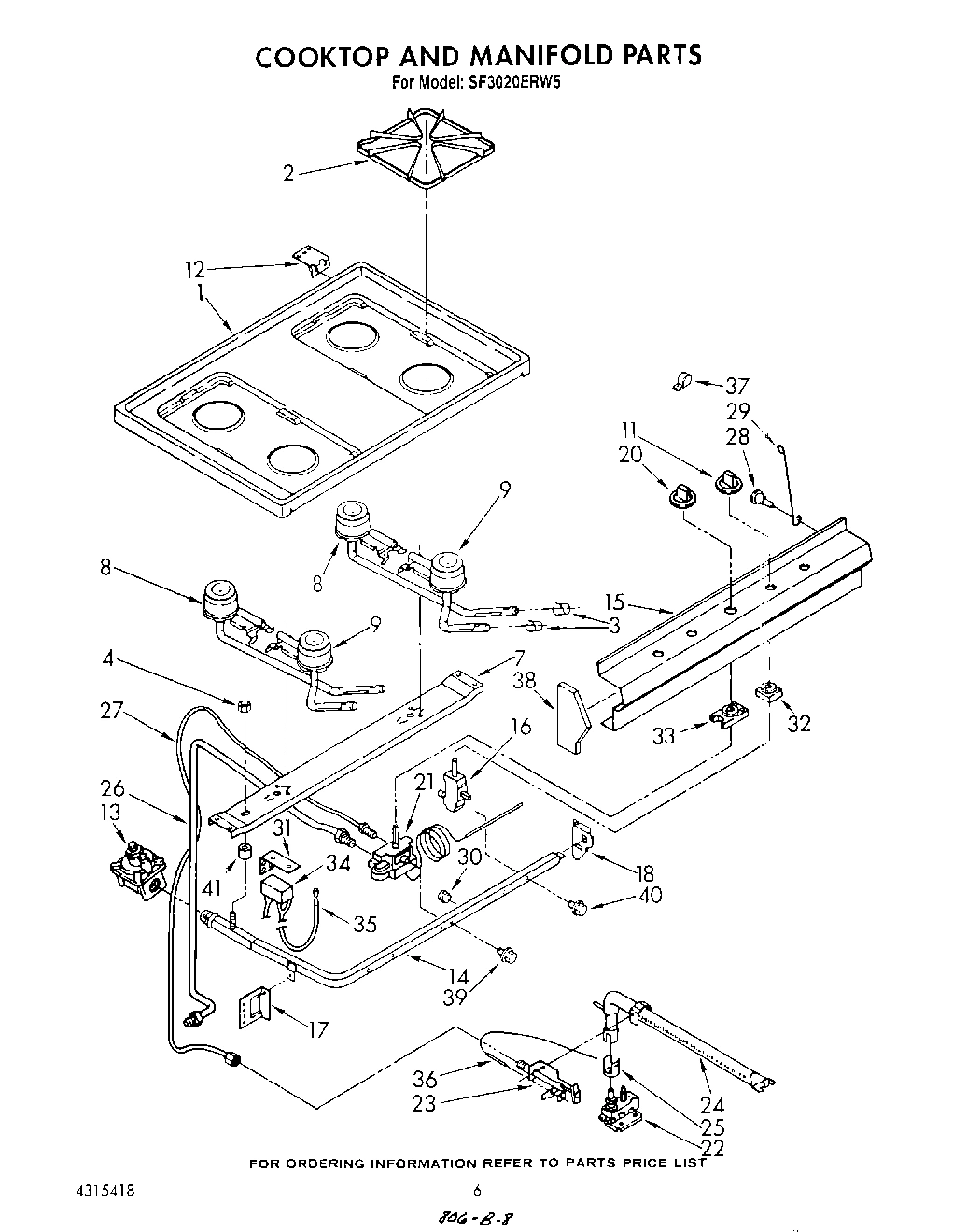 05 - COOK TOP AND MANIFOLD , LITERATURE