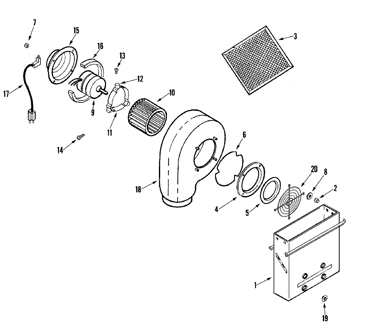 01 - BLOWER ASSEMBLY (PLENUM)