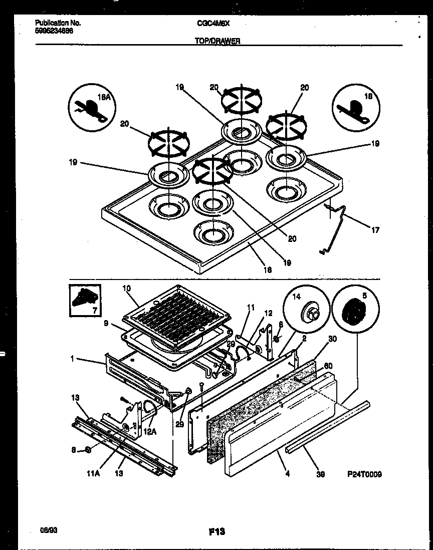 05 - COOKTOP AND BROILER DRAWER PARTS