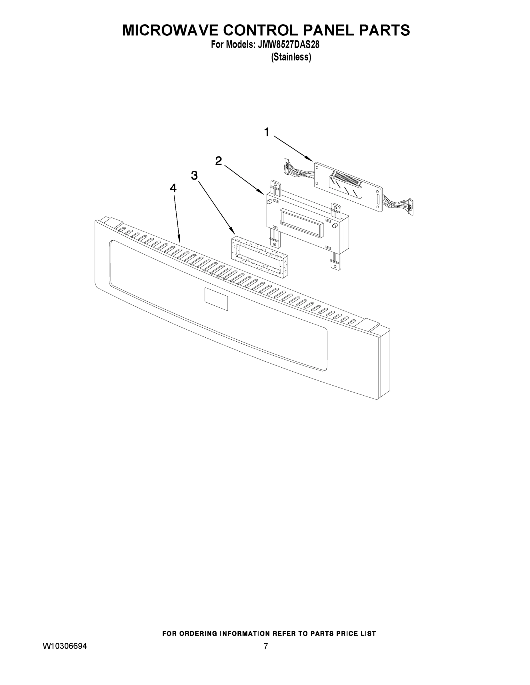 05 - MICROWAVE CONTROL PANEL PARTS