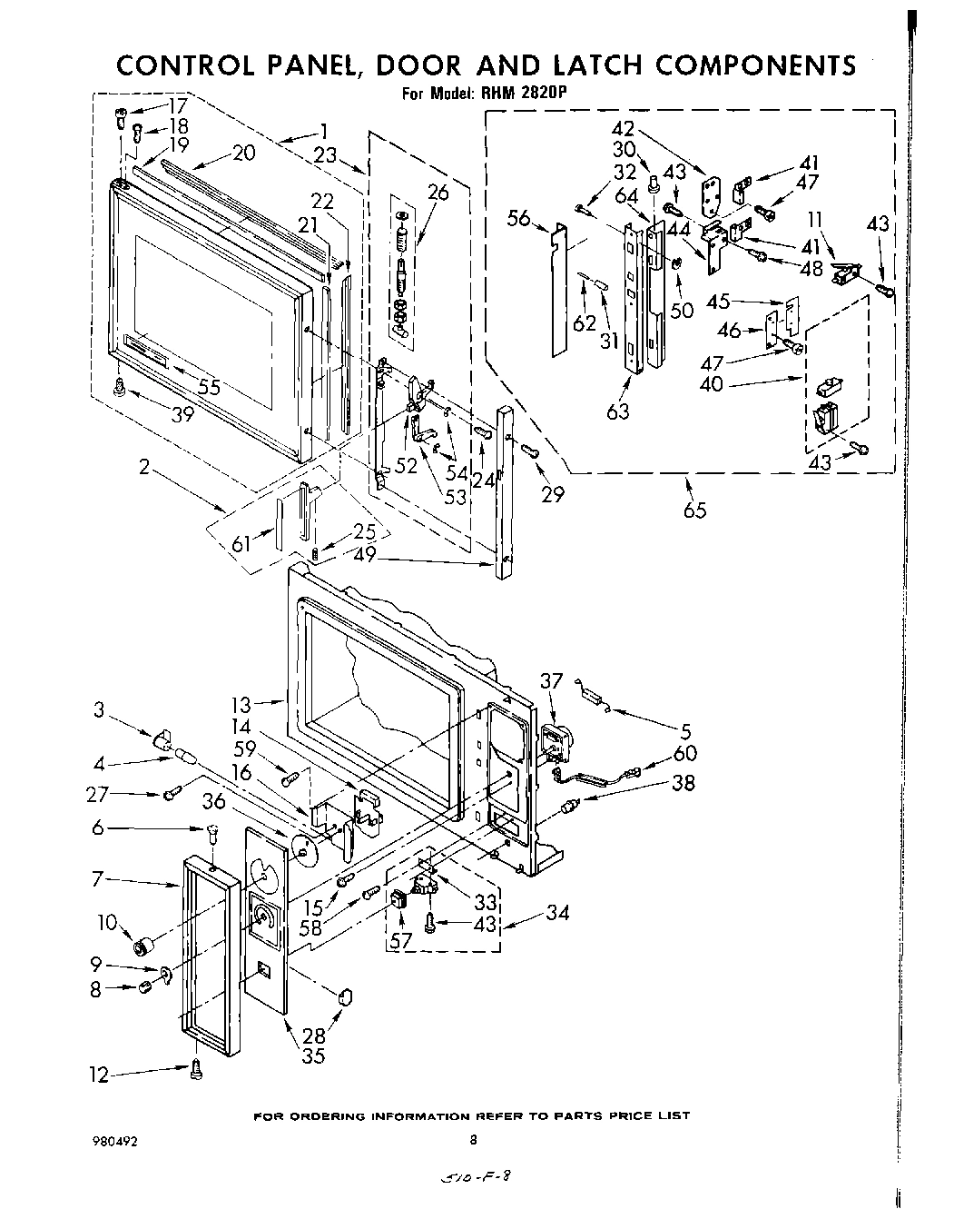 05 - CONTROL PANEL, DOOR AND LATCH