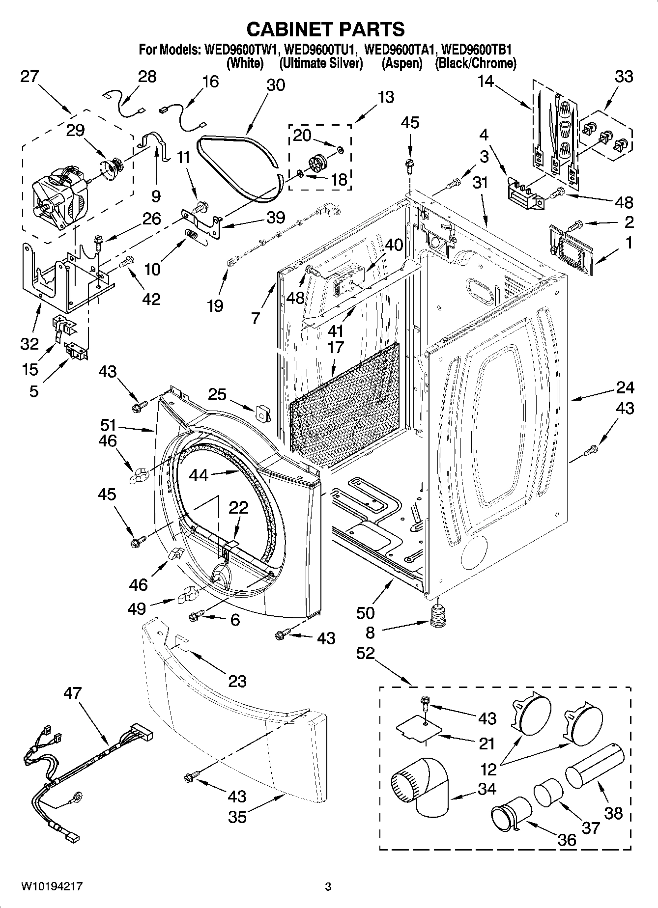 02 - CABINET PARTS