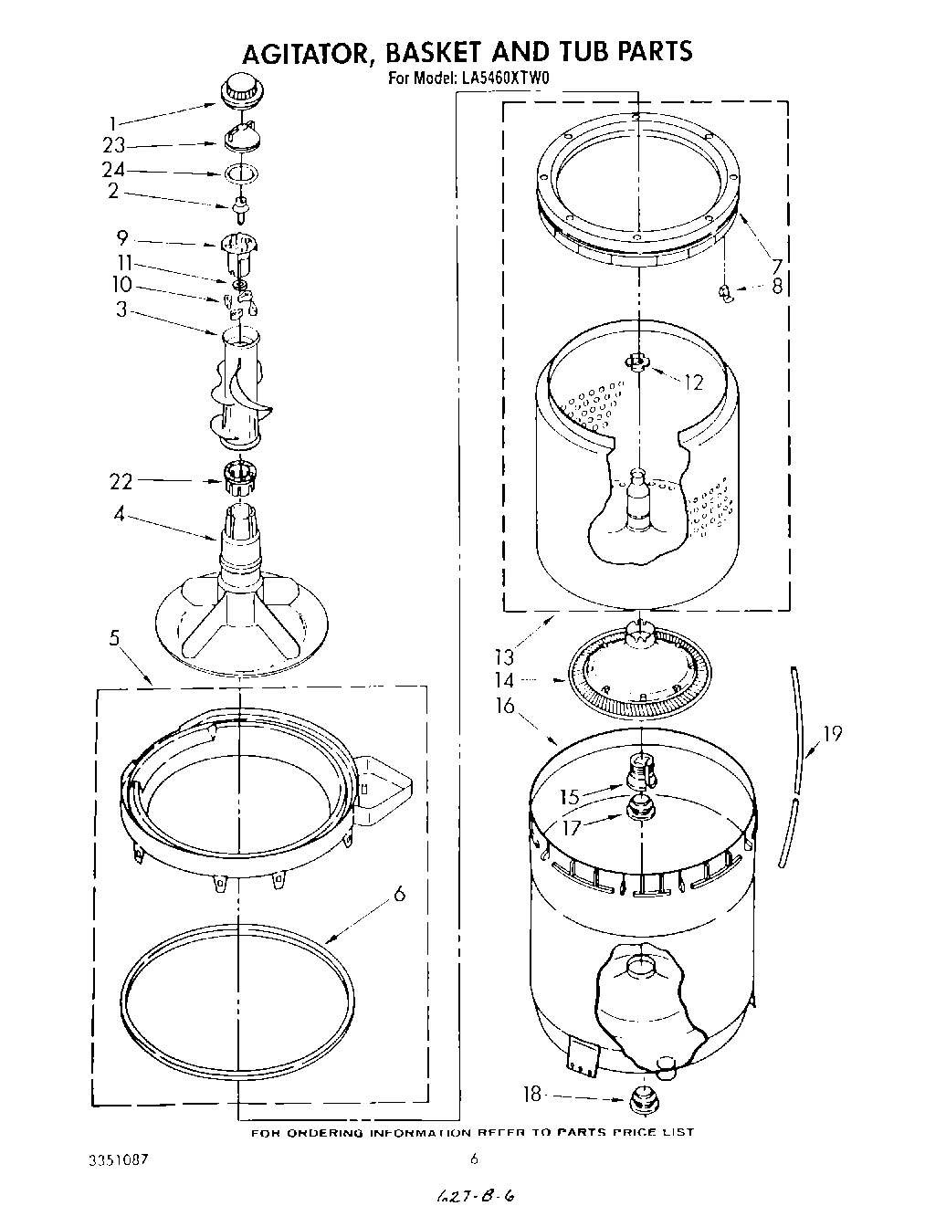 04 - AGITATOR, BASKET AND TUB