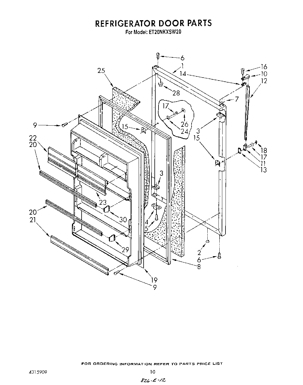 08 - REFRIGERATOR DOOR , LIT/OPTIONAL