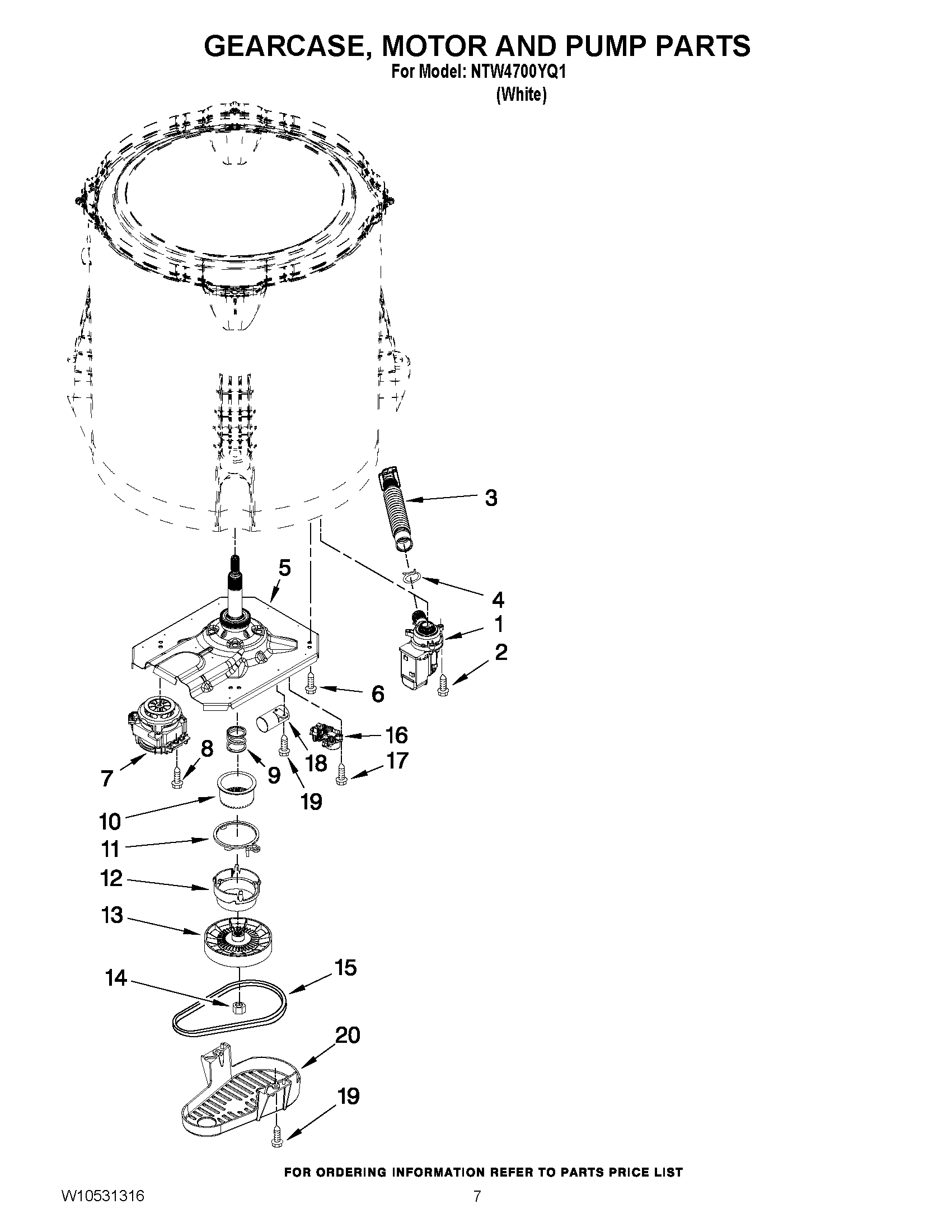 04 - GEARCASE, MOTOR AND PUMP PARTS