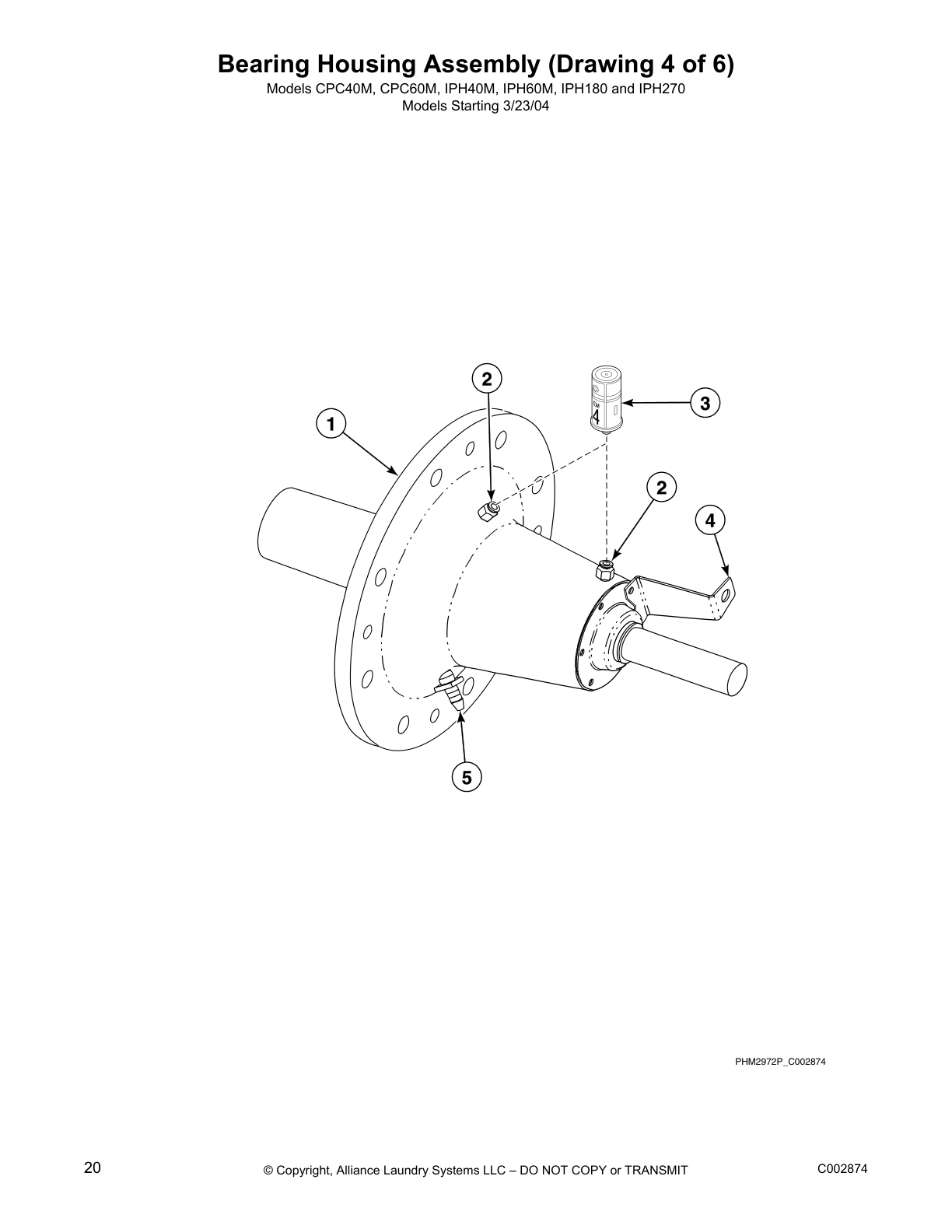 Bearing Housing Assembly (Drawing 4 of 6)