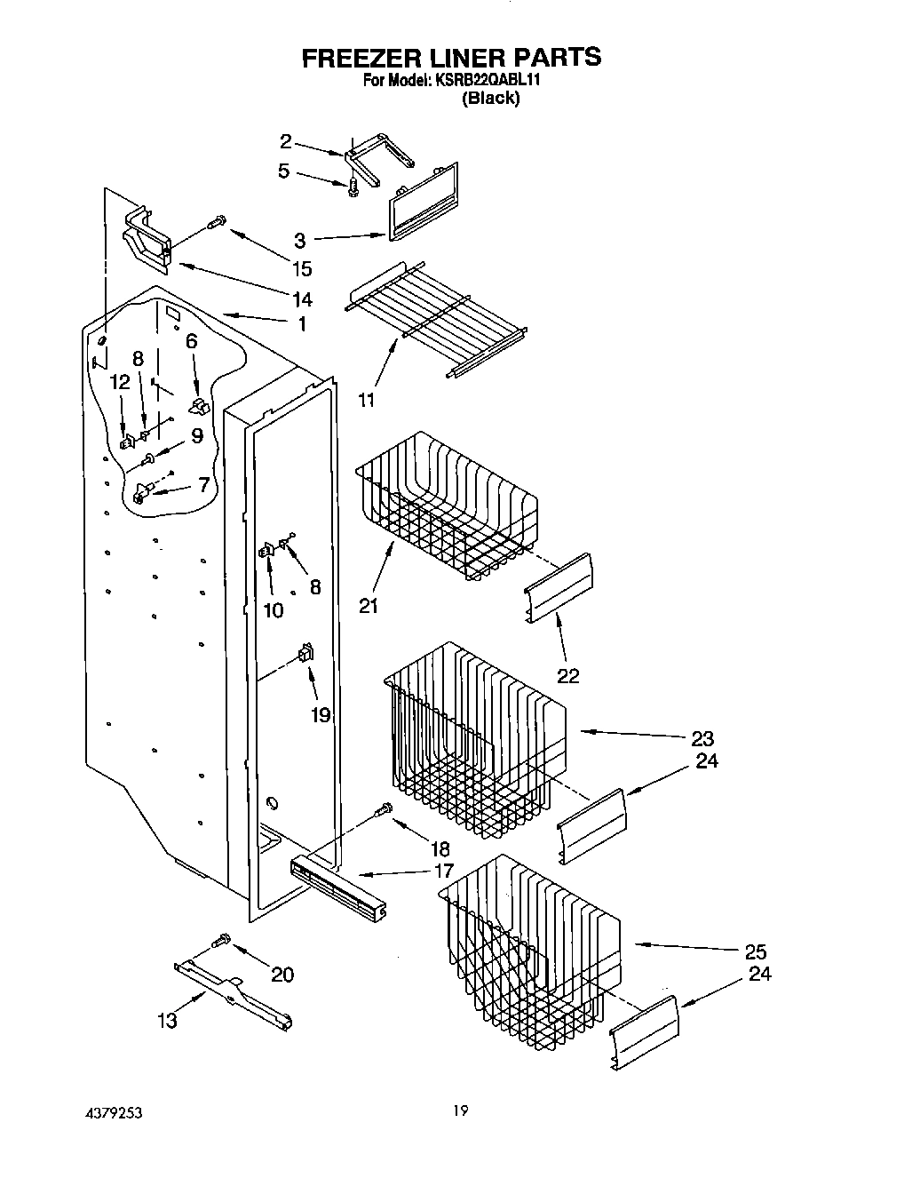 12 - FREEZER LINER, LIT/OPTIONAL