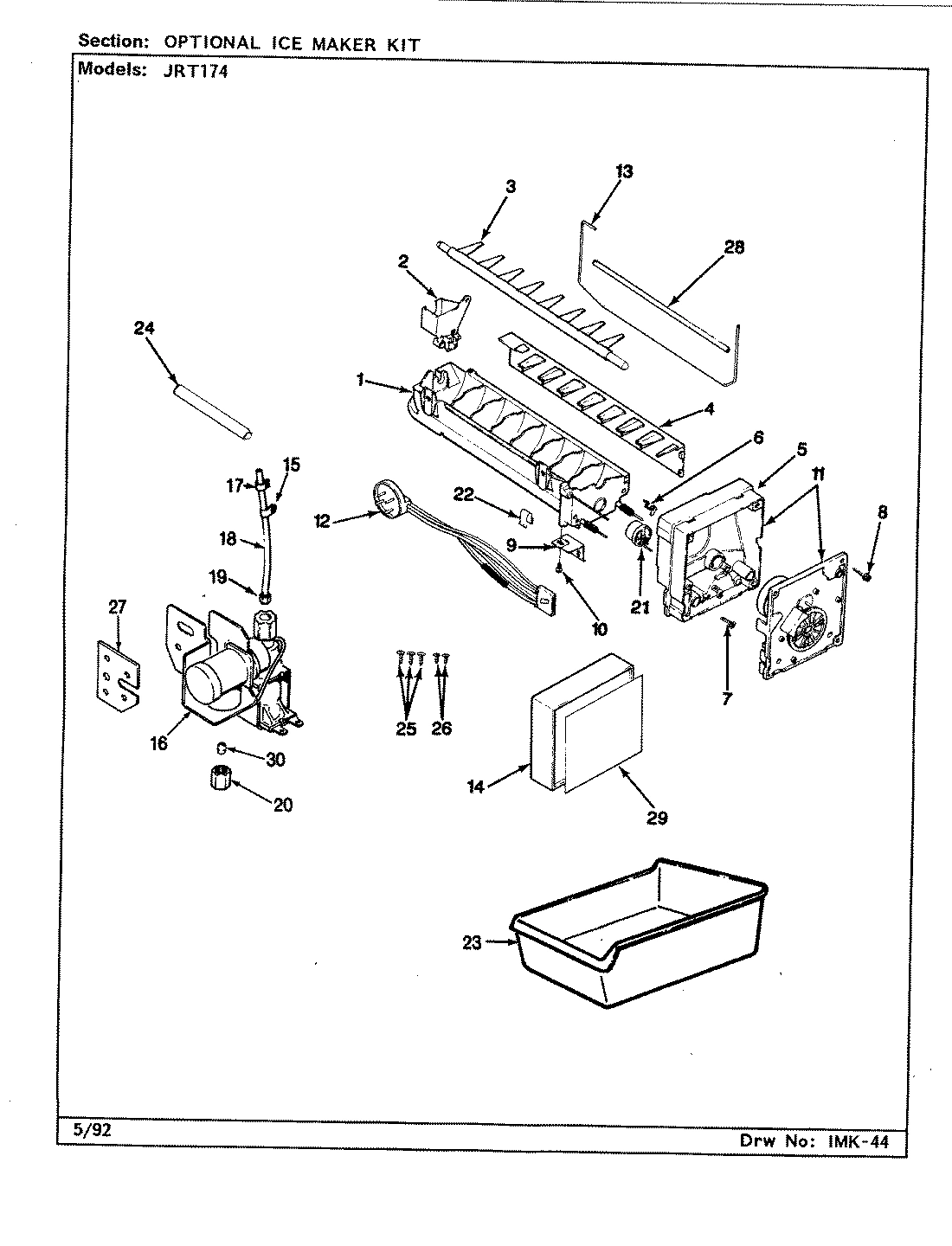 05 - OPTIONAL ICE MAKER KIT (B/M CJ23A)
