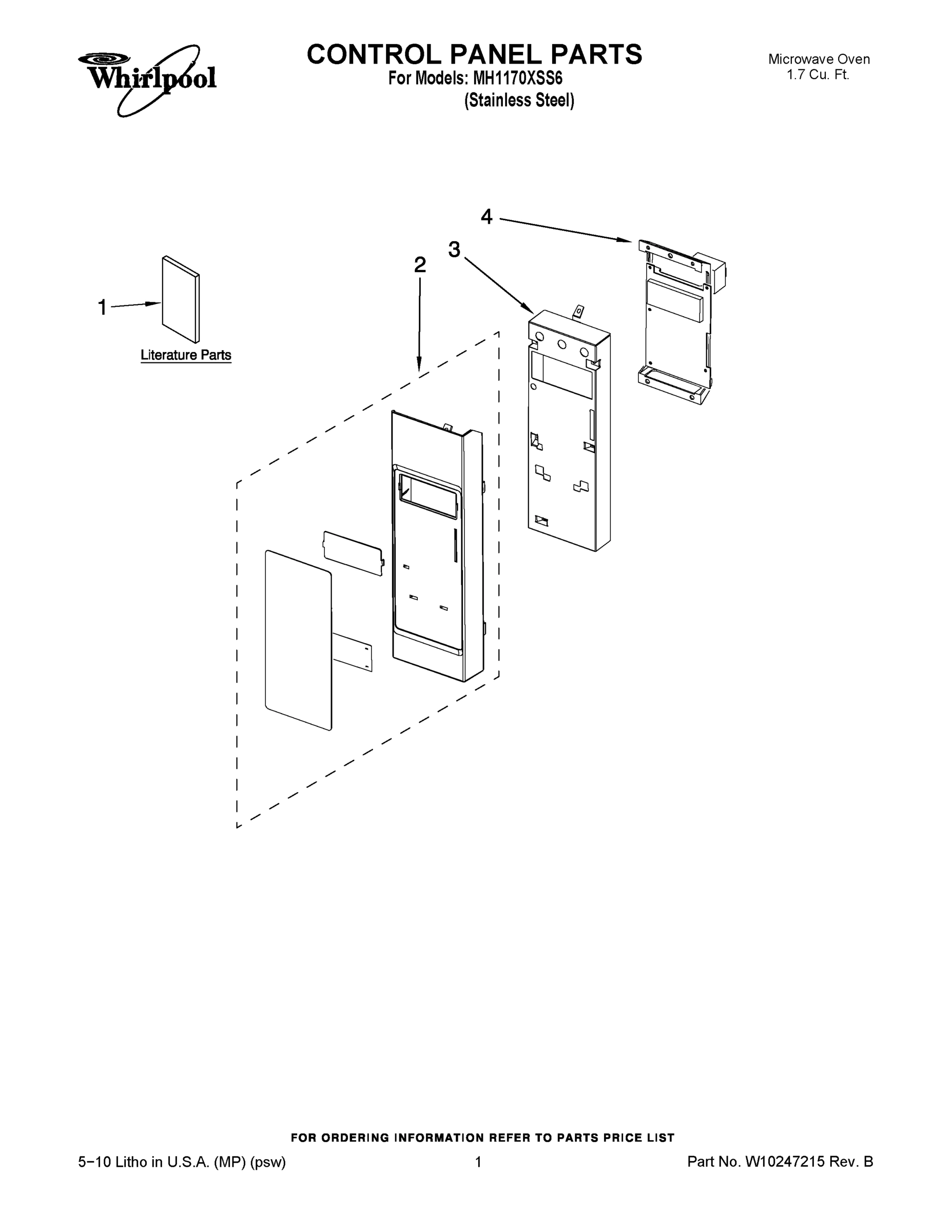01 - CONTROL PANEL PARTS