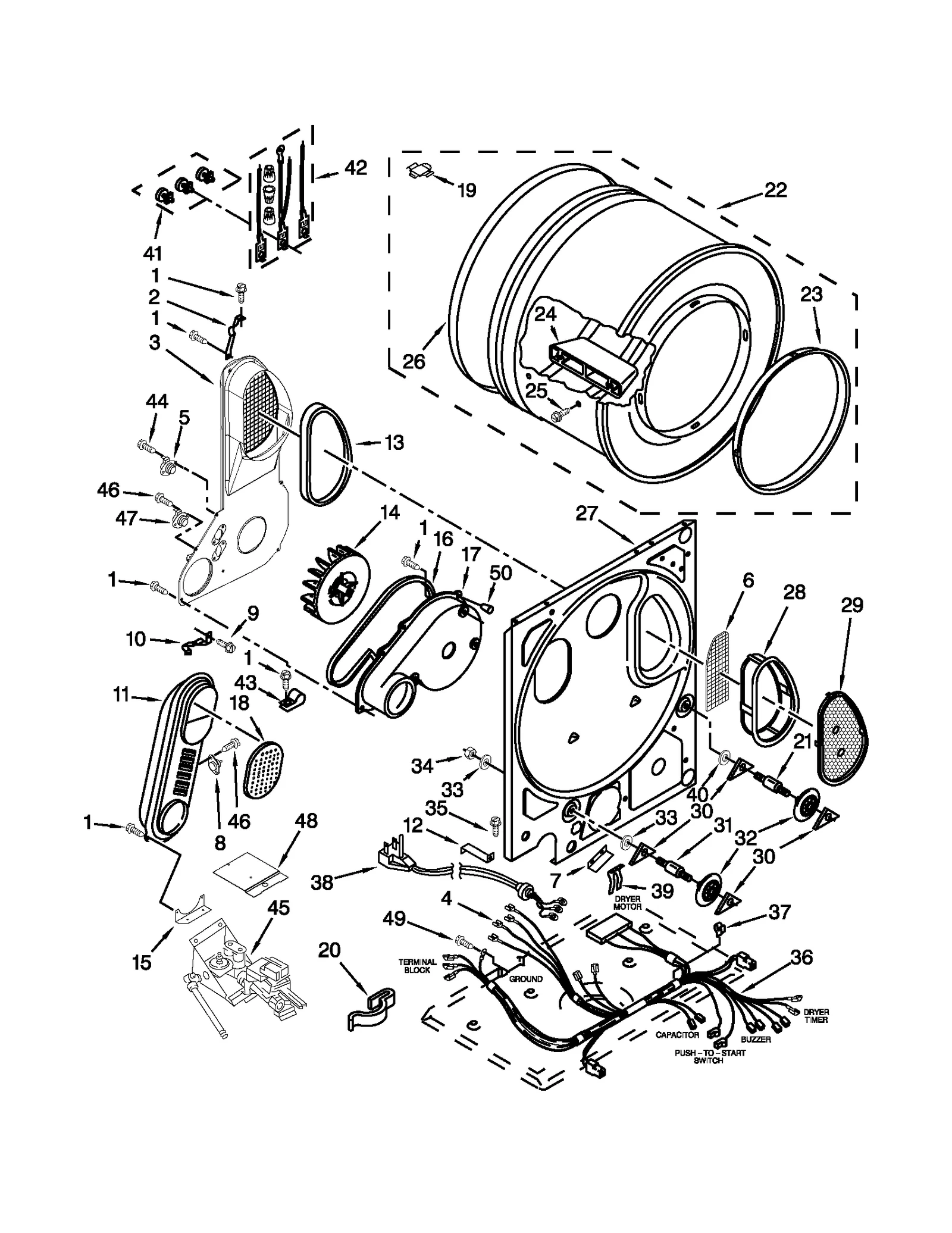 DRYER BULKHEAD PARTS
