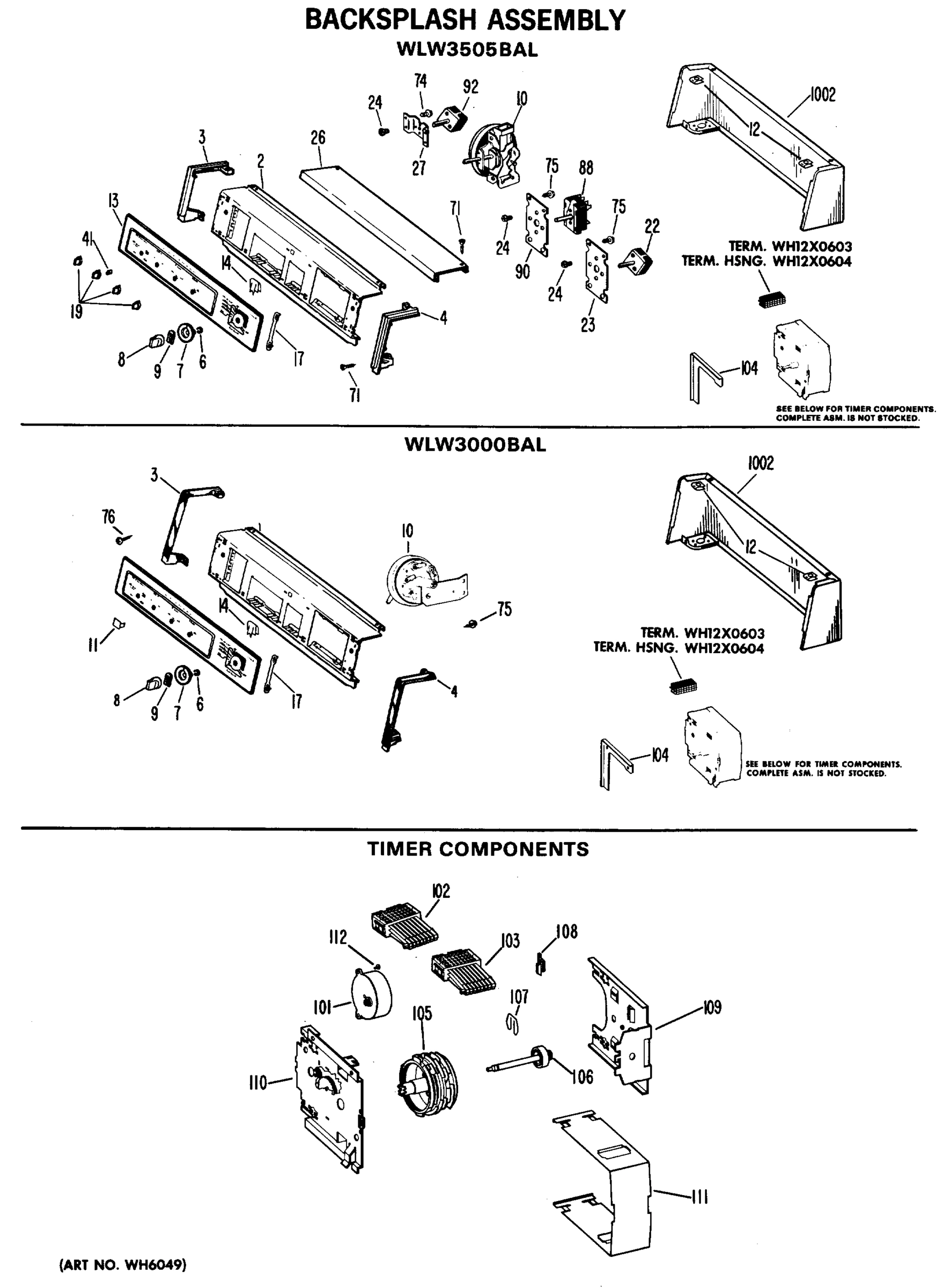 BACKSPLASH ASSEMBLY