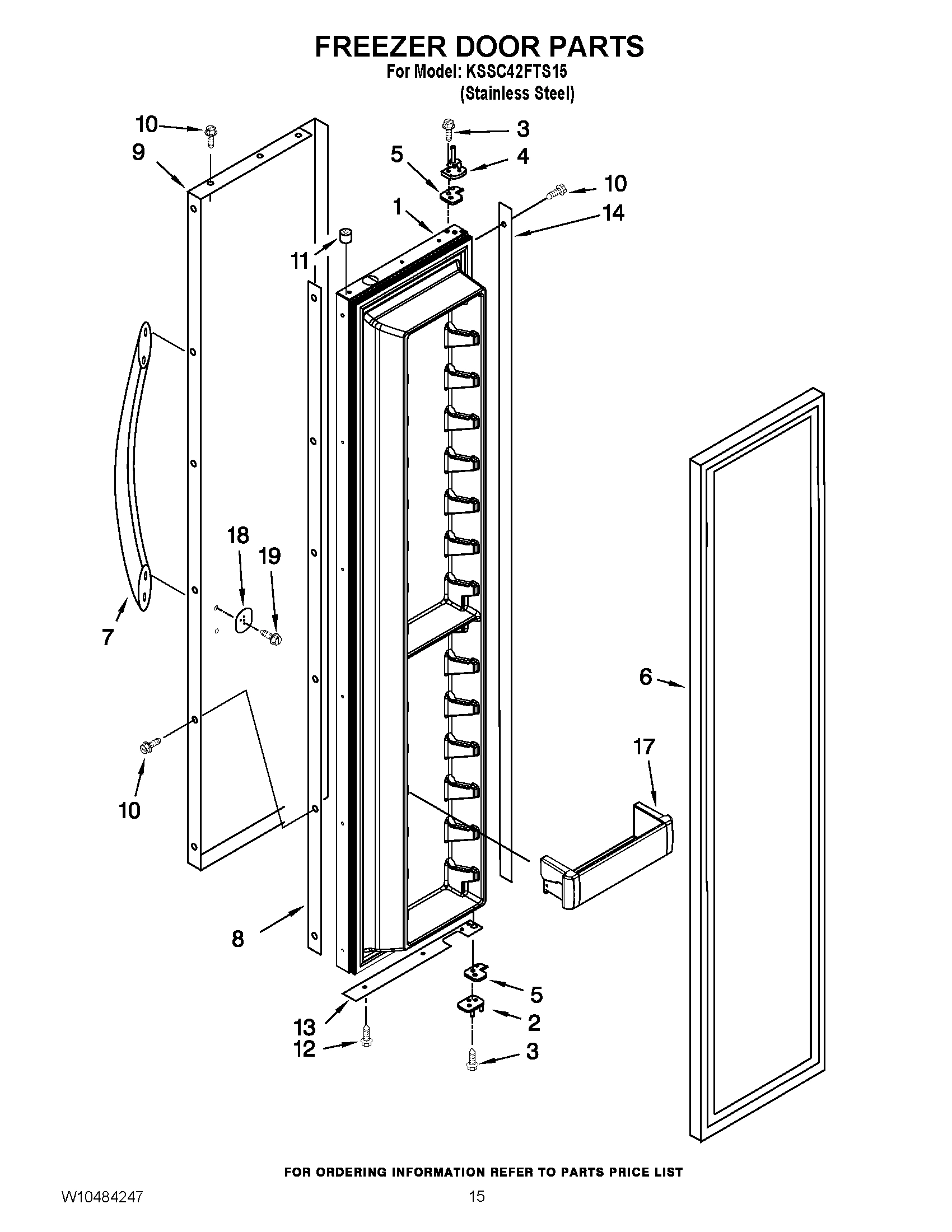 10 - FREEZER DOOR PARTS
