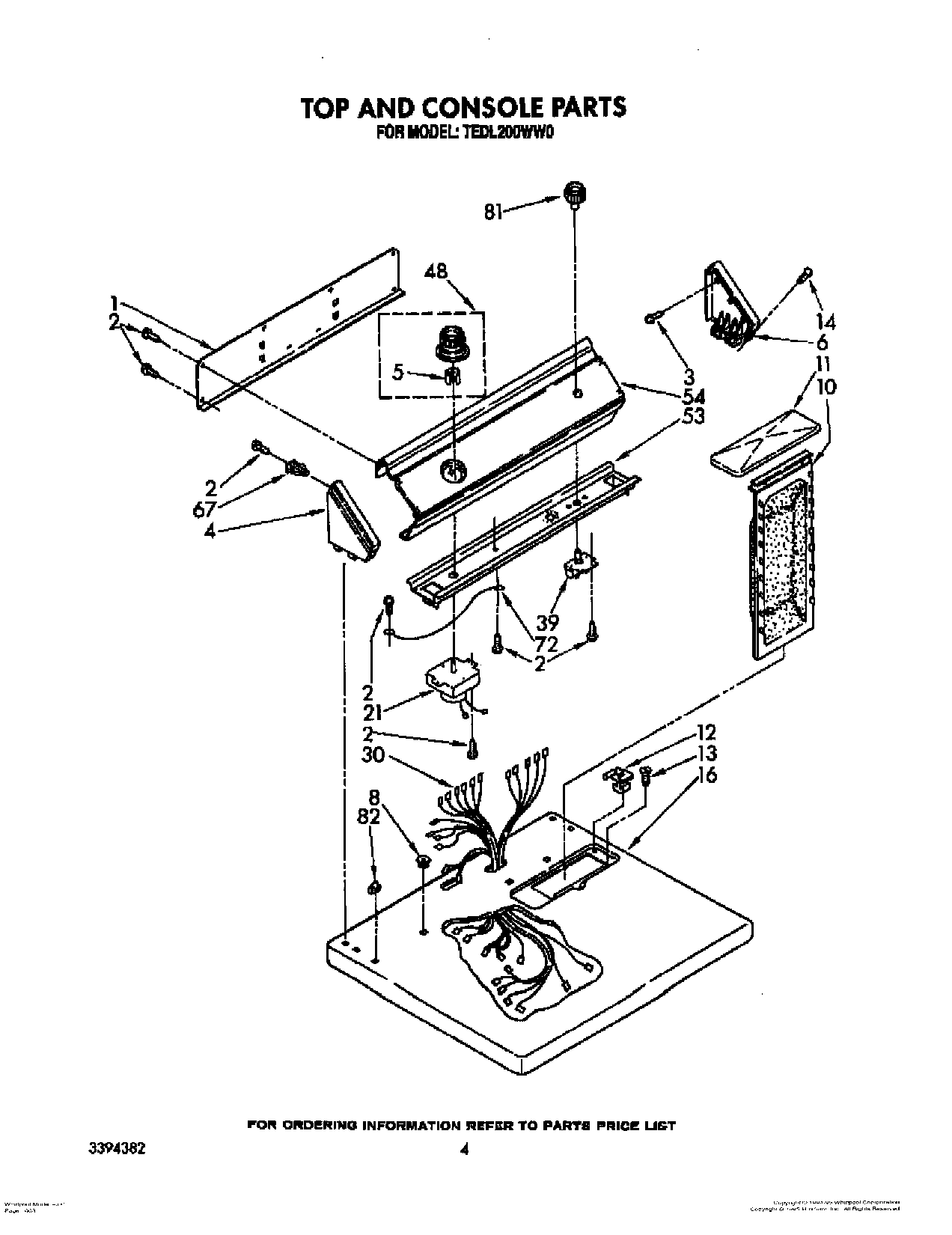 03 - TOP AND CONSOLE PARTS