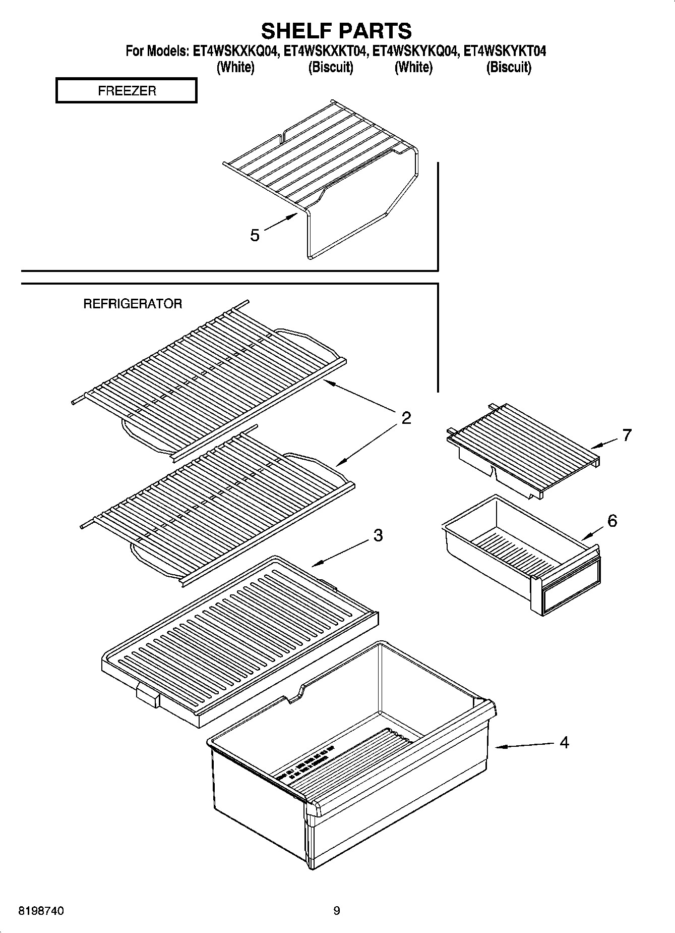 05 - SHELF PARTS, OPTIONAL PARTS