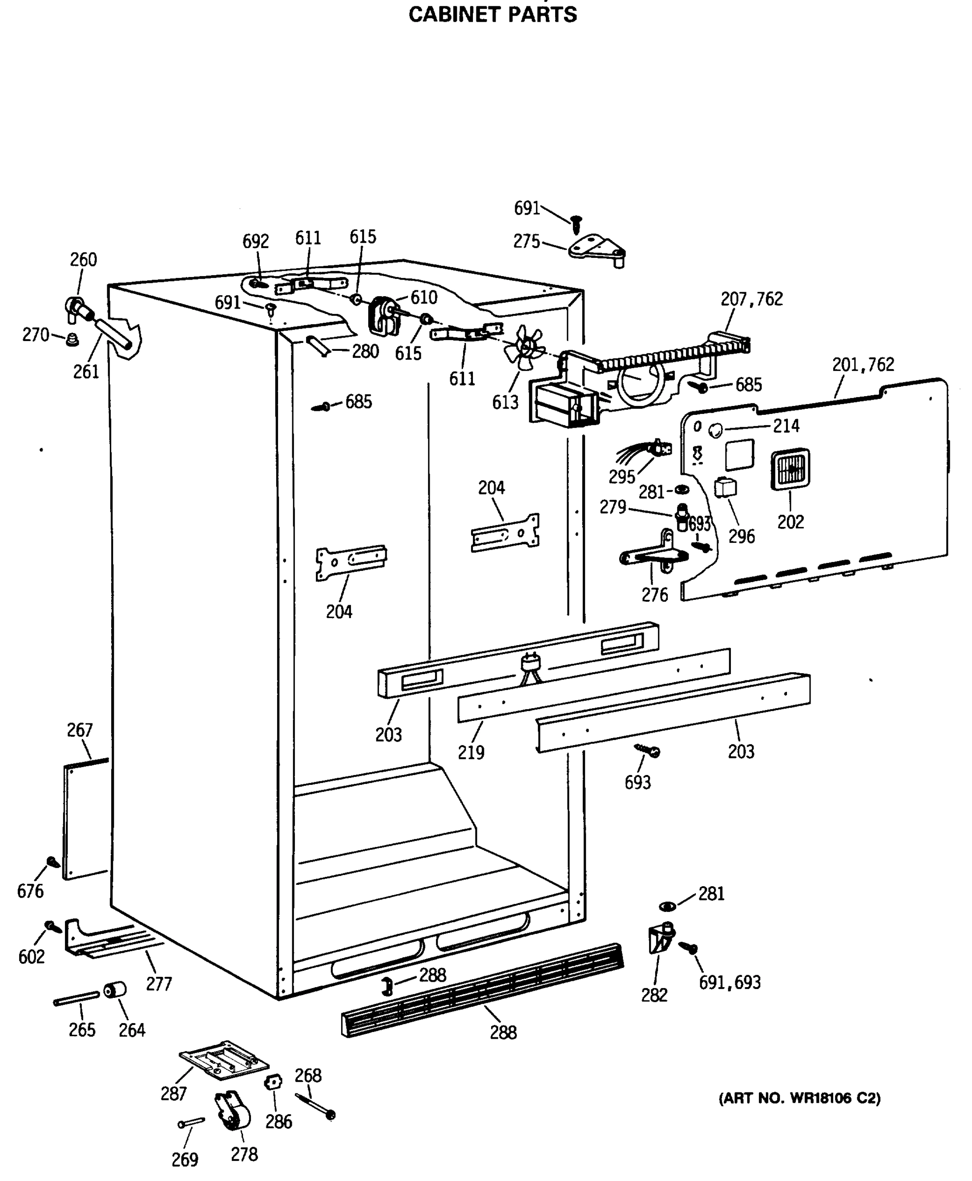 CABINET PARTS