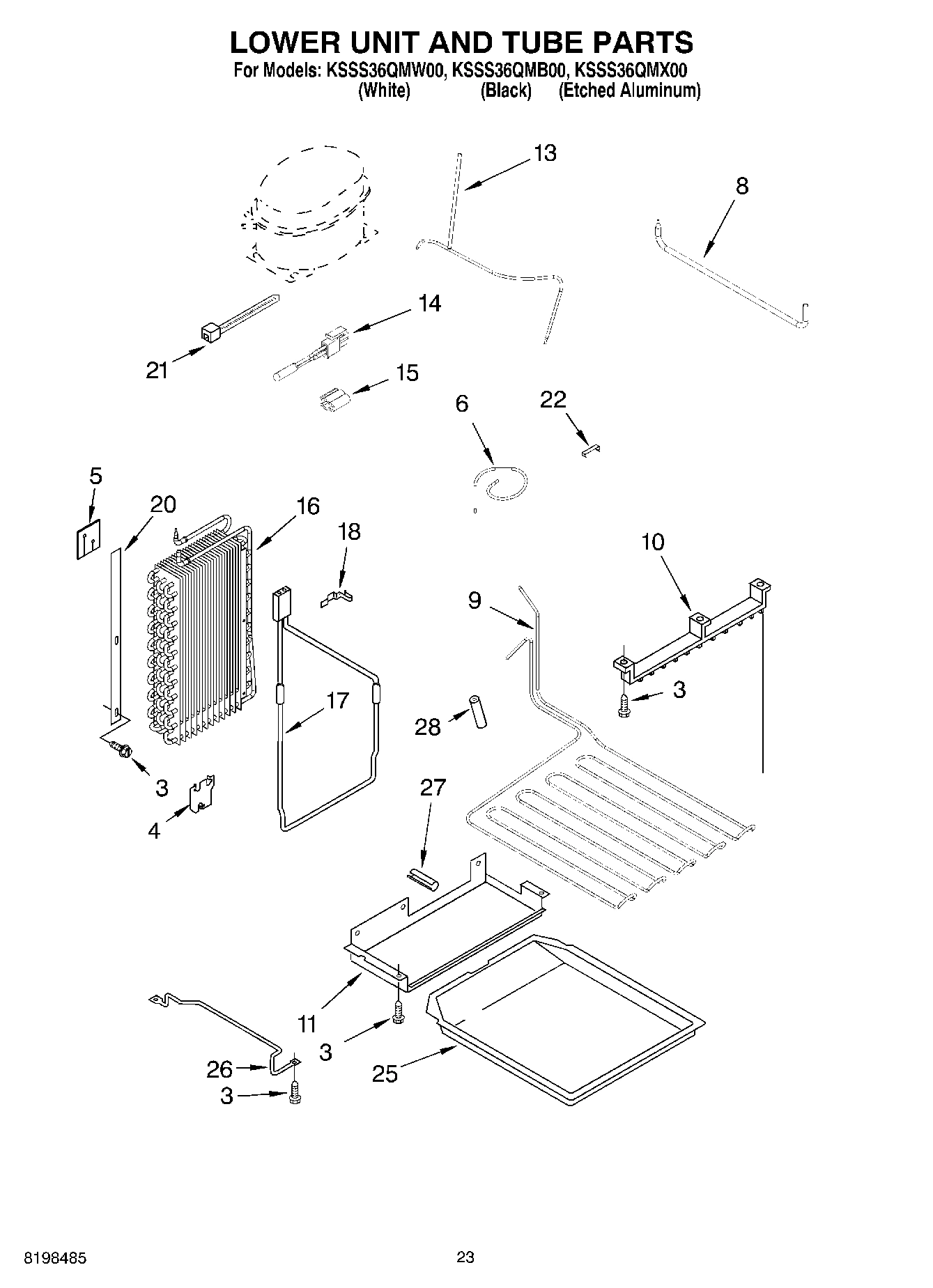 14 - LOWER UNIT AND TUBE PARTS