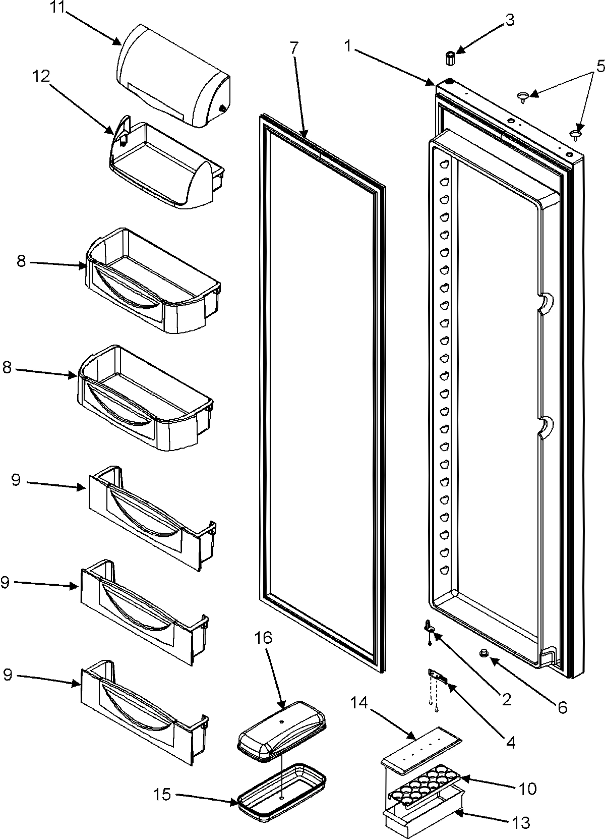 16 - REFRIGERATOR DOOR