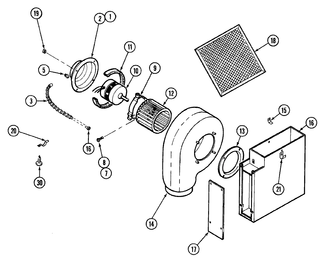 01 - BLOWER MOTOR ASSEMBLY
