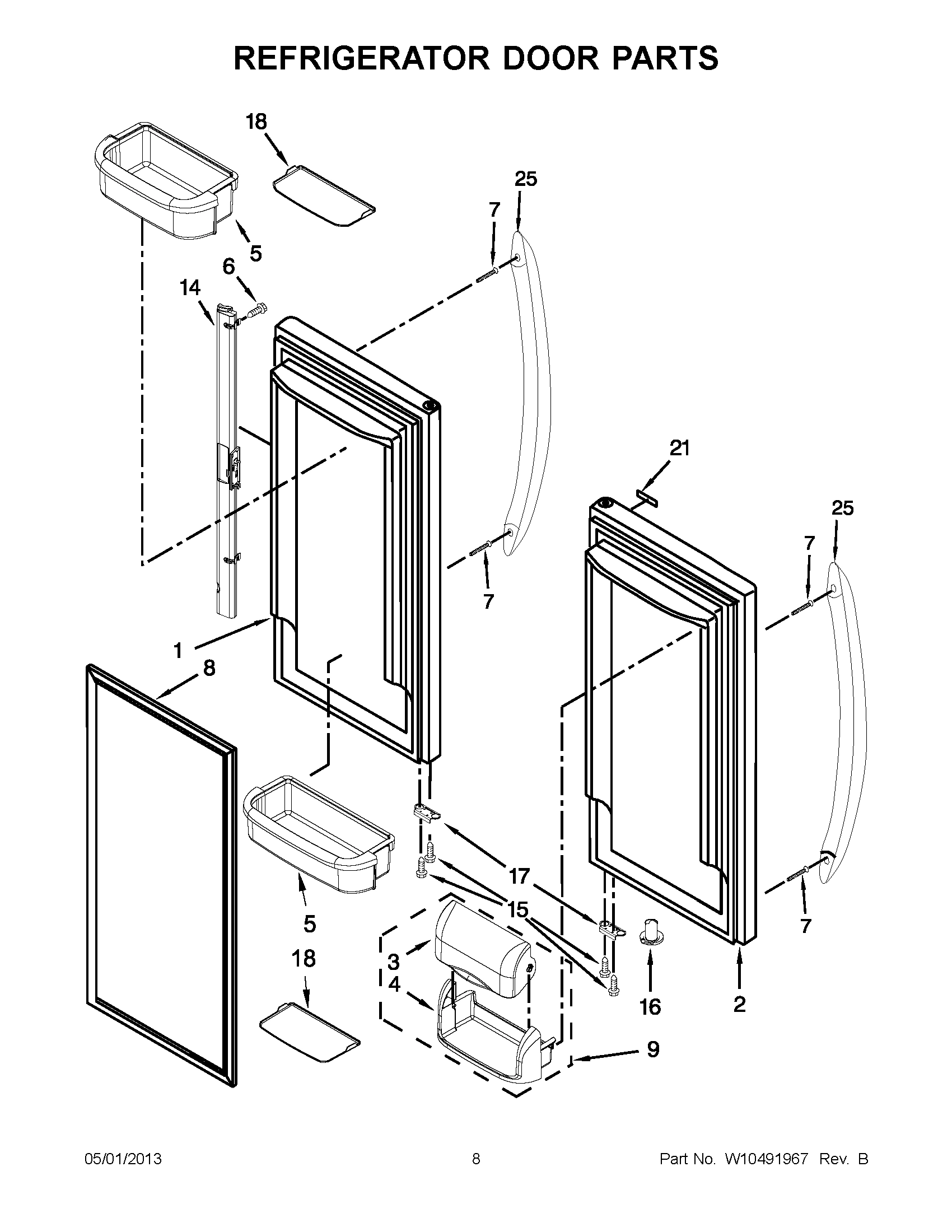 04 - REFRIGERATOR DOOR PARTS