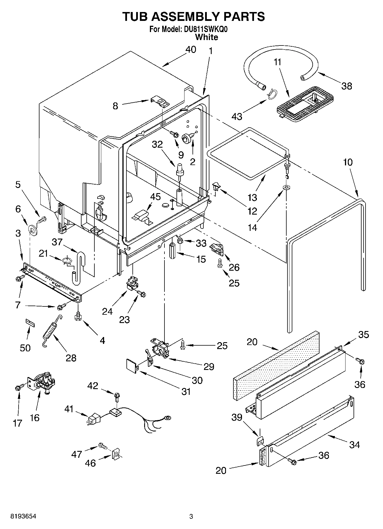 03 - TUB ASSEMBLY