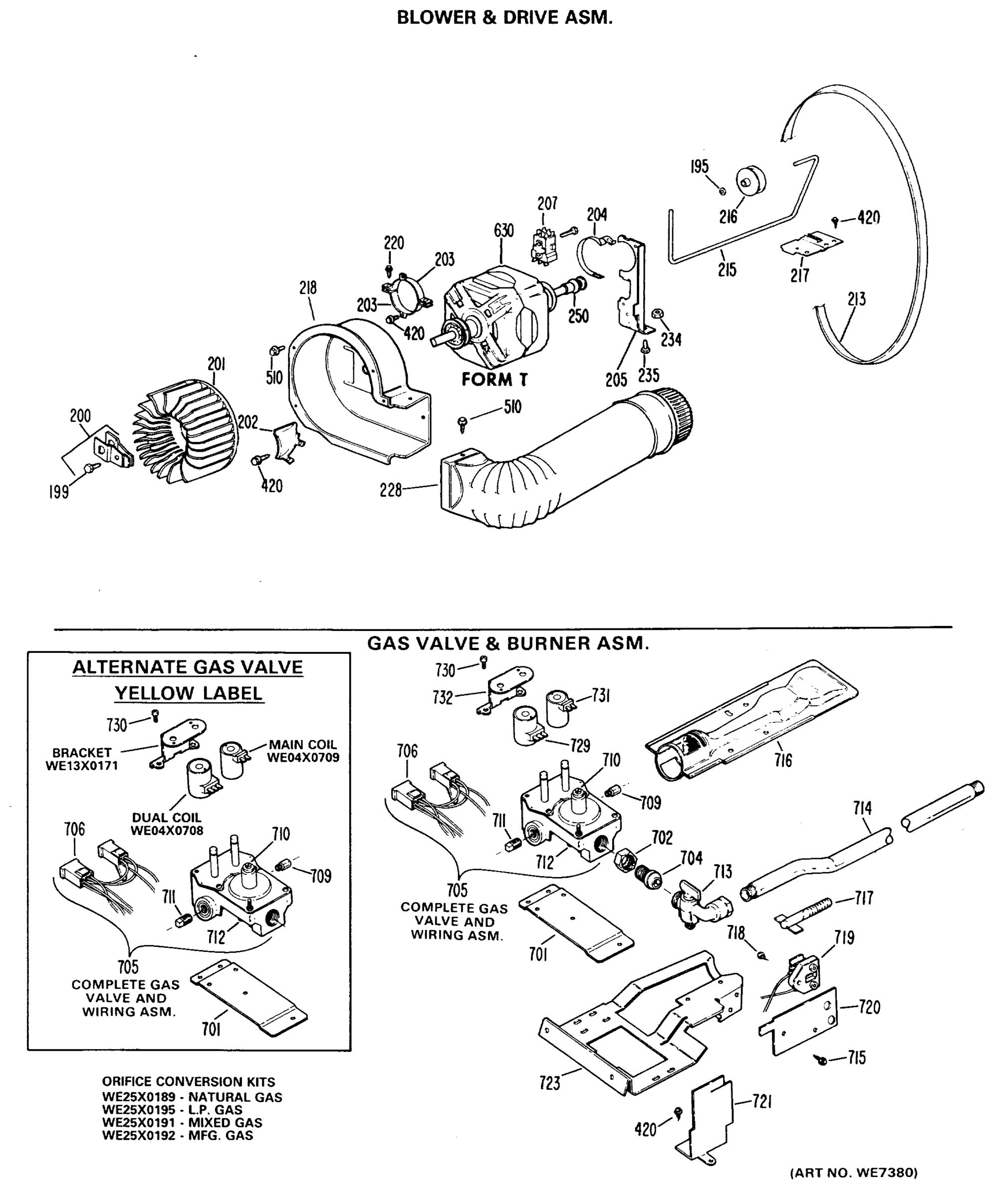 BLOWER & DRIVE ASM.
