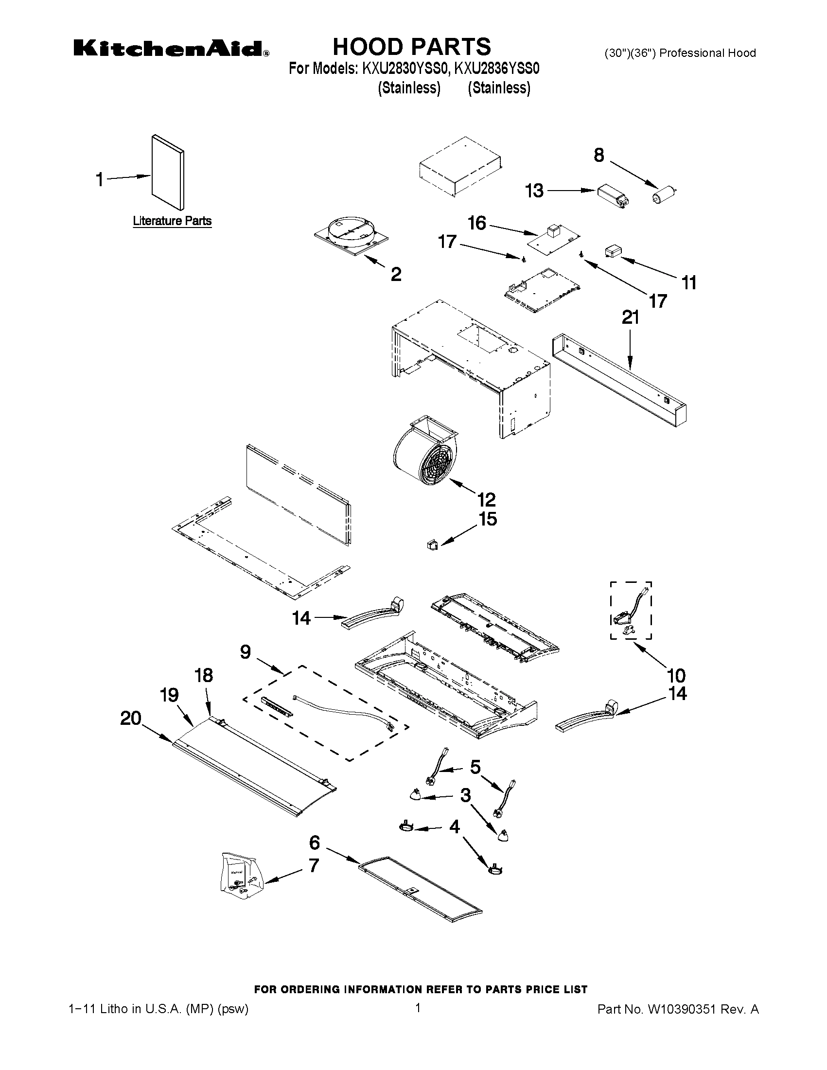 01 - HOOD PARTS