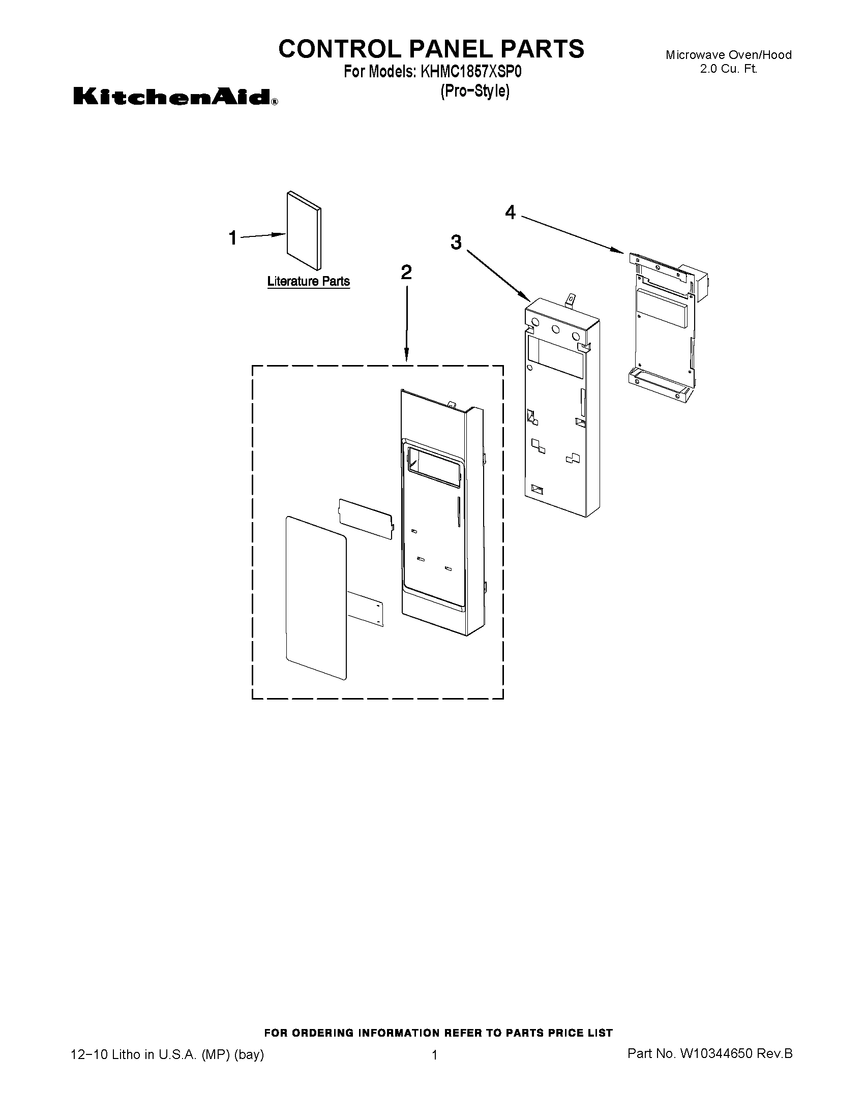 01 - CONTROL PANEL PARTS