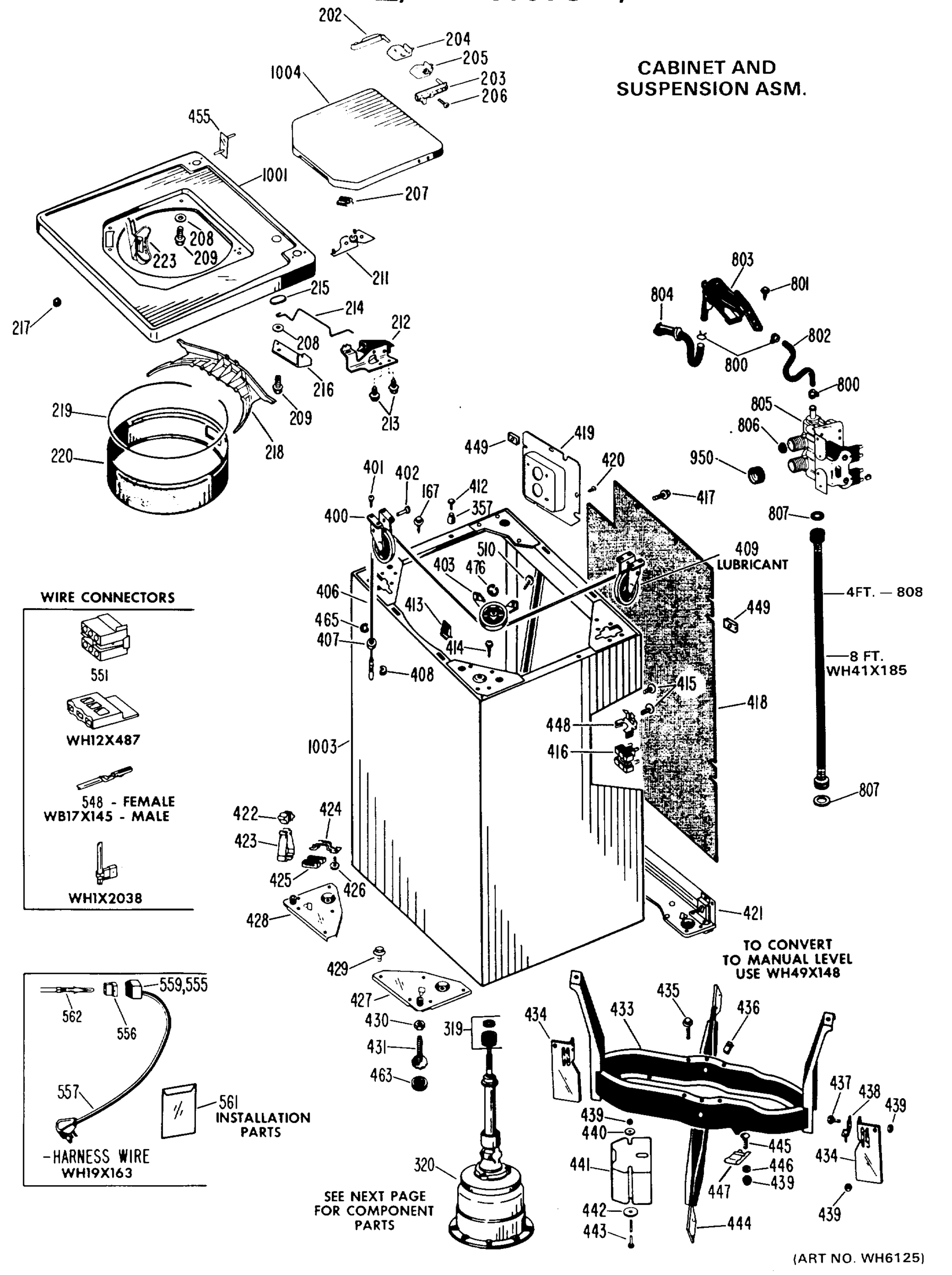 CABINET AND SUSPENSION ASM.