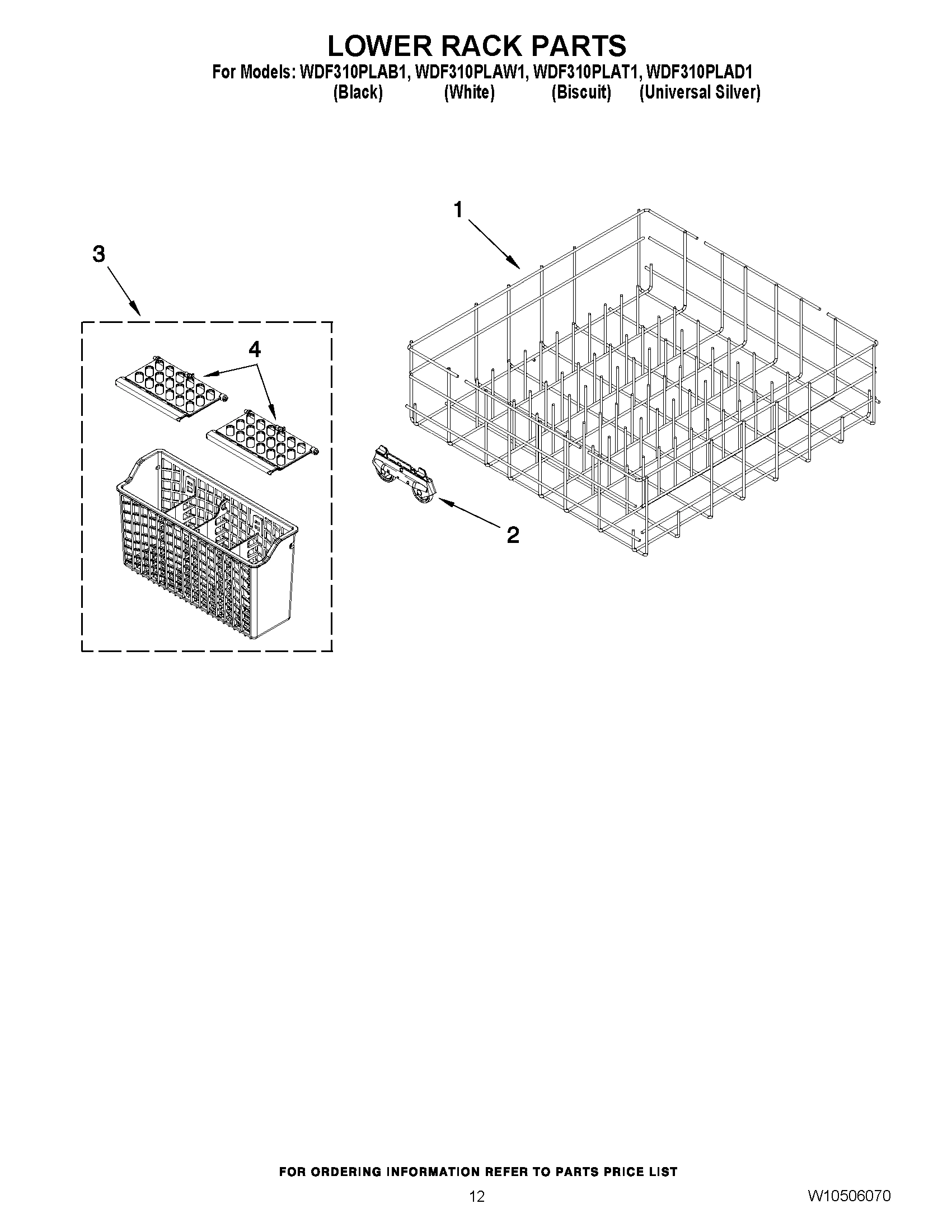 10 - LOWER RACK PARTS