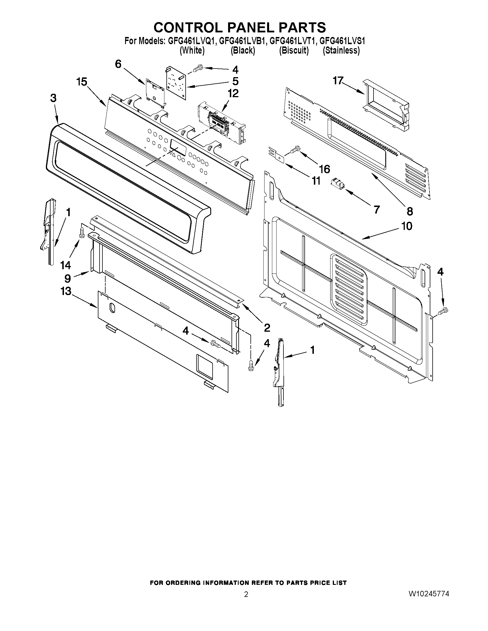 02 - CONTROL PANEL PARTS