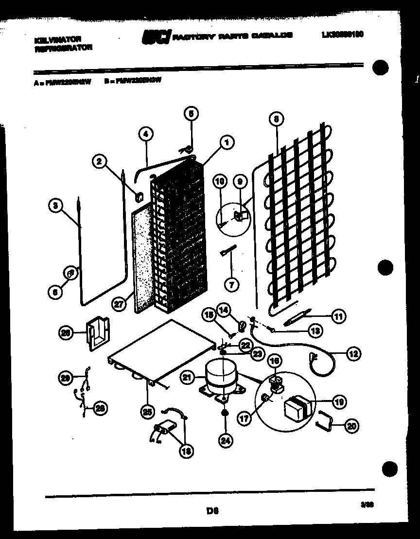 10 - SYSTEM AND AUTOMATIC DEFROST PARTS