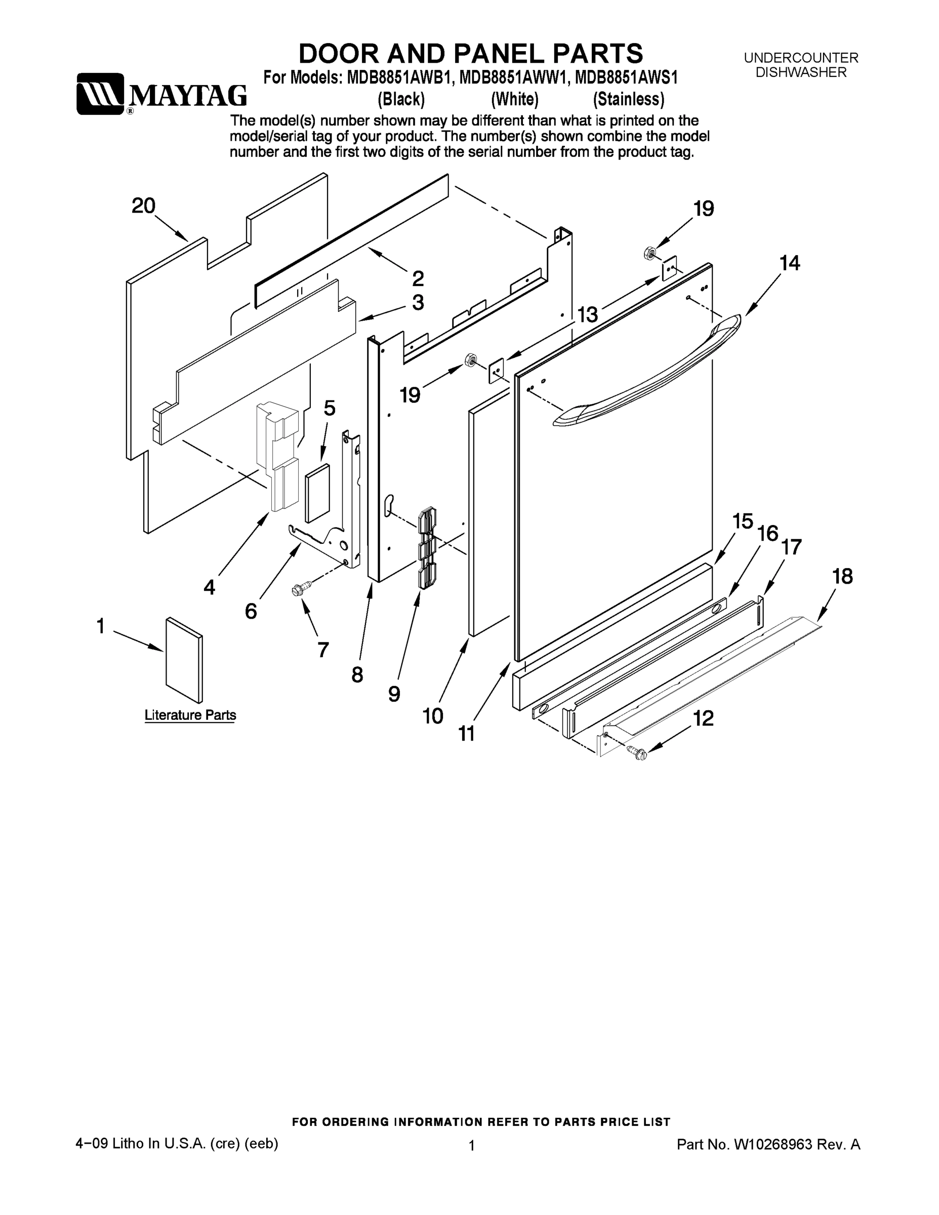 01 - DOOR AND PANEL PARTS