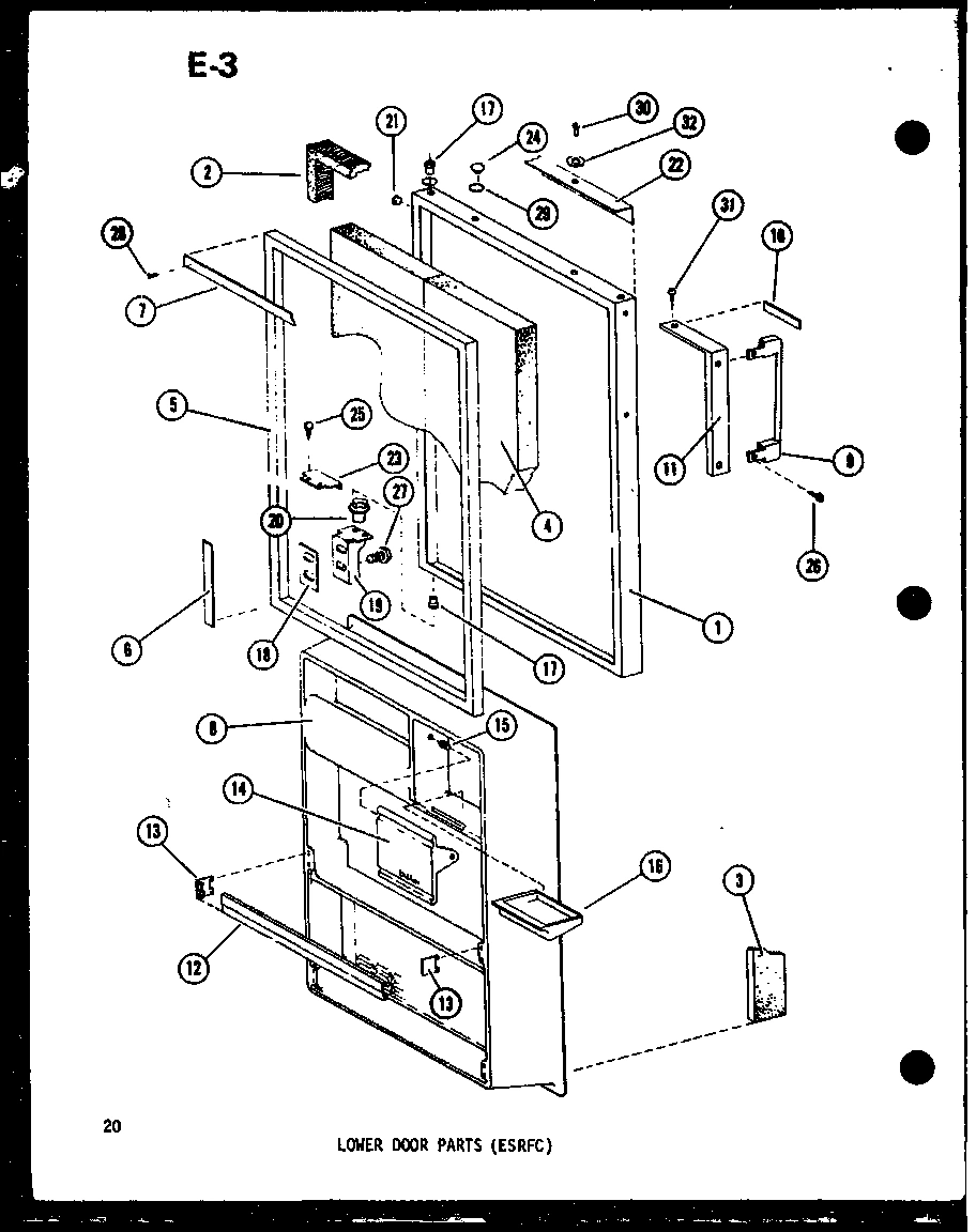 04 - LOWER DOOR PARTS (ESRFC)