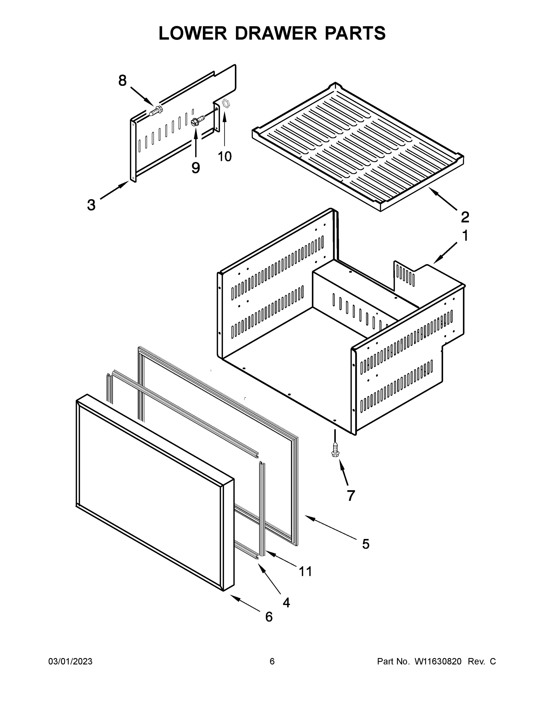 04 - LOWER DRAWER PARTS