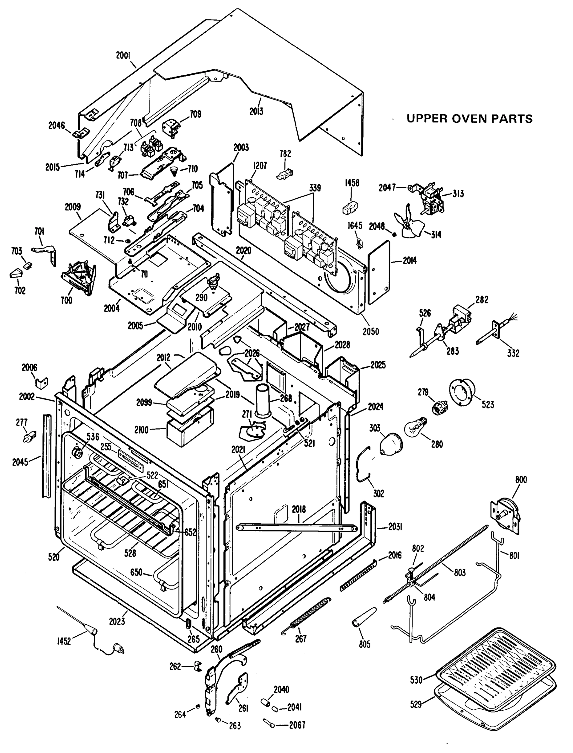 UPPER OVEN PARTS