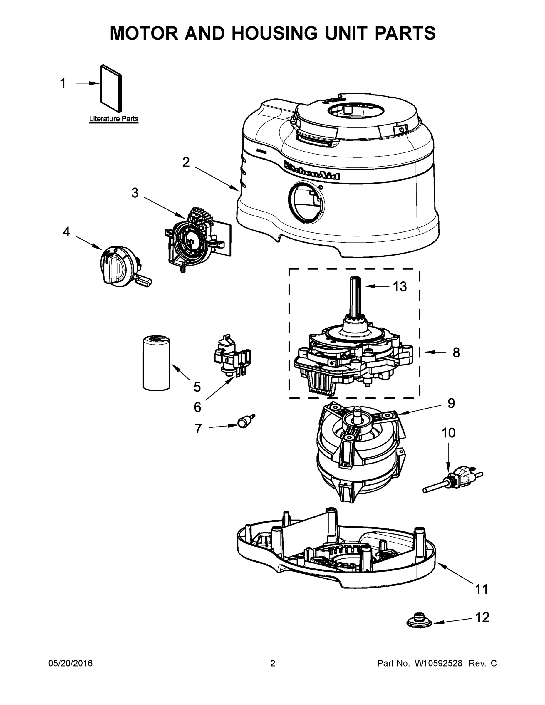 02 - MOTOR AND HOUSING UNIT PARTS