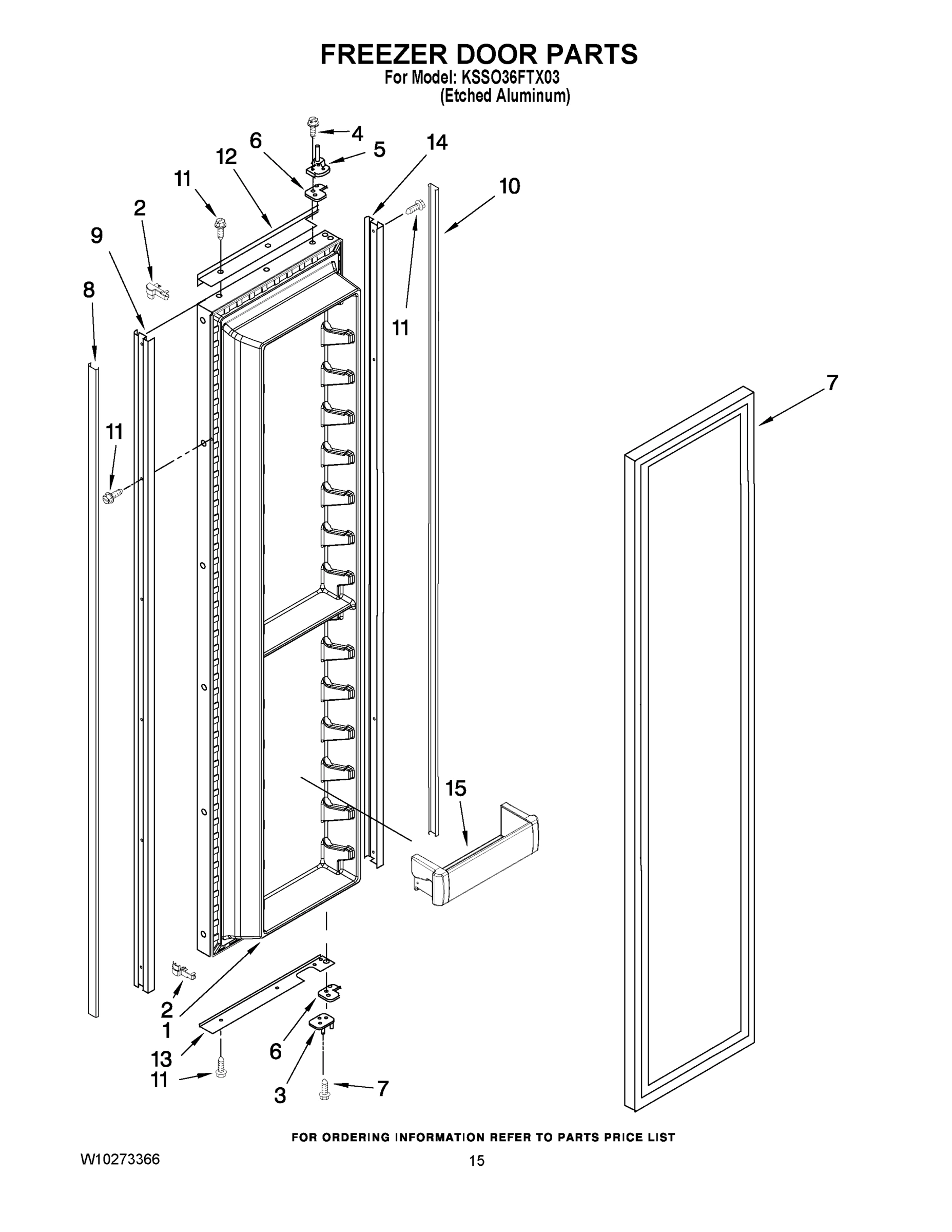 10 - FREEZER DOOR PARTS