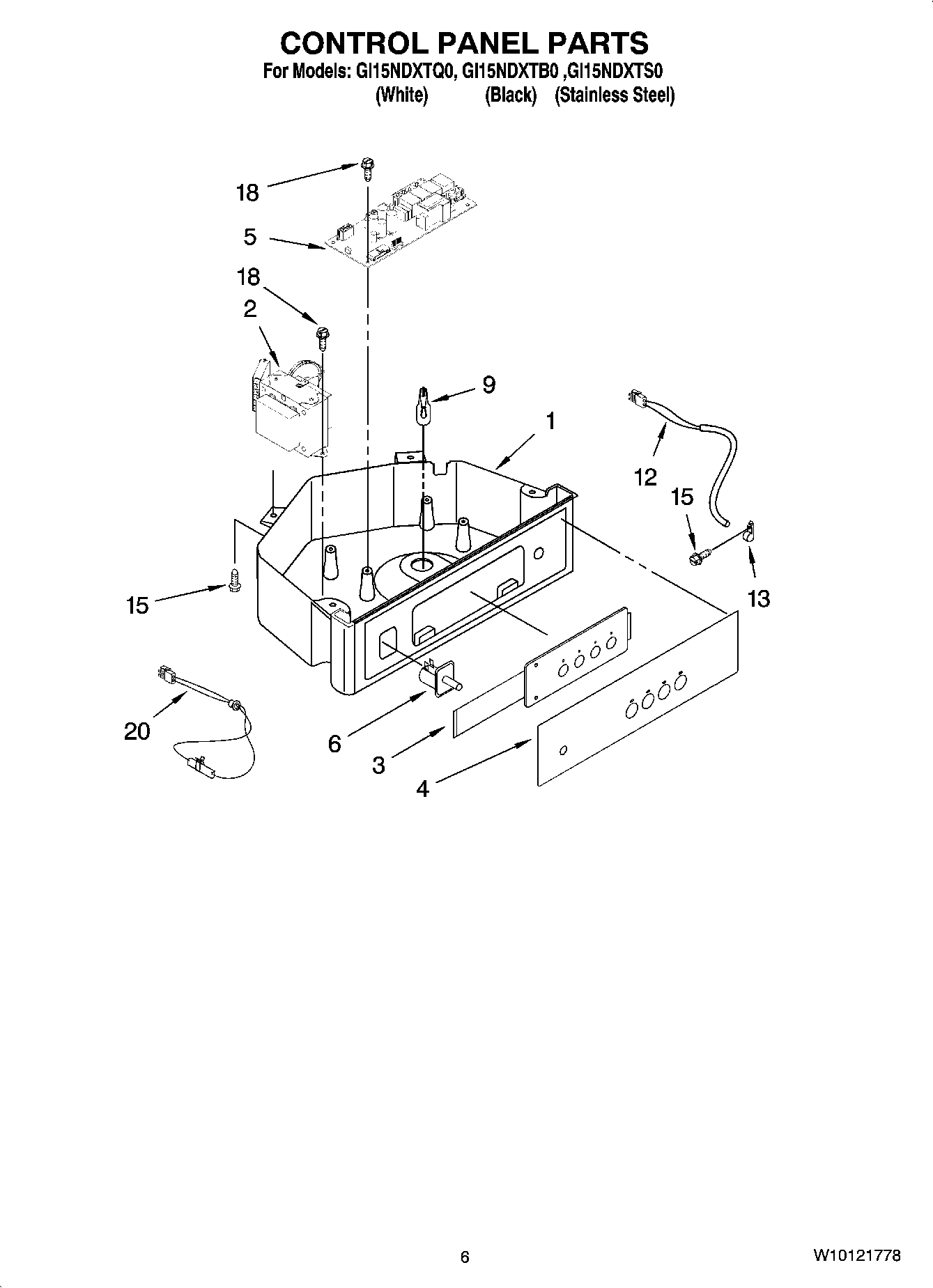 04 - CONTROL PANEL PARTS